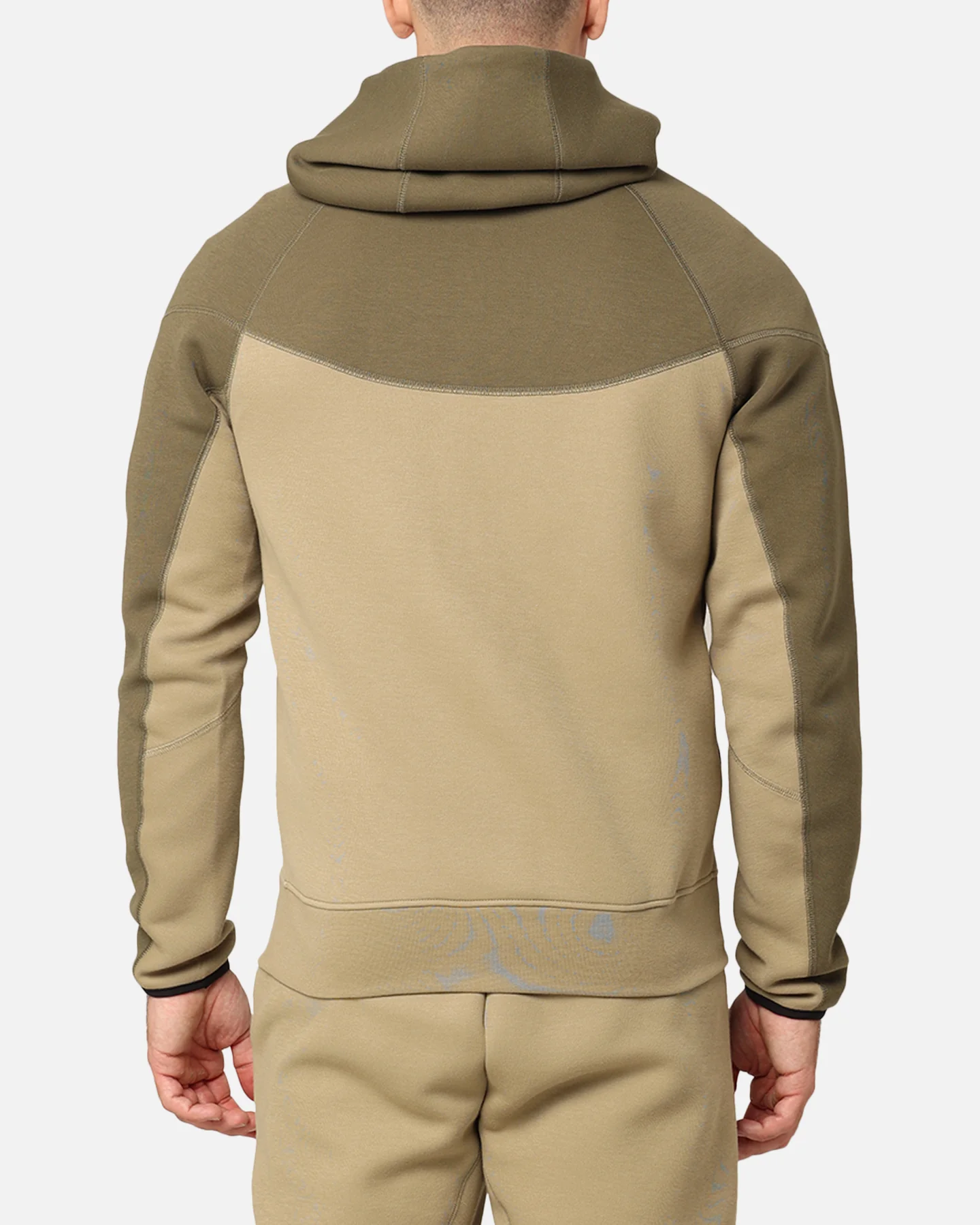 Nike Sportswear Tech Fleece Windrunner Full Zip Hoodie Neutral Olive - Image 3