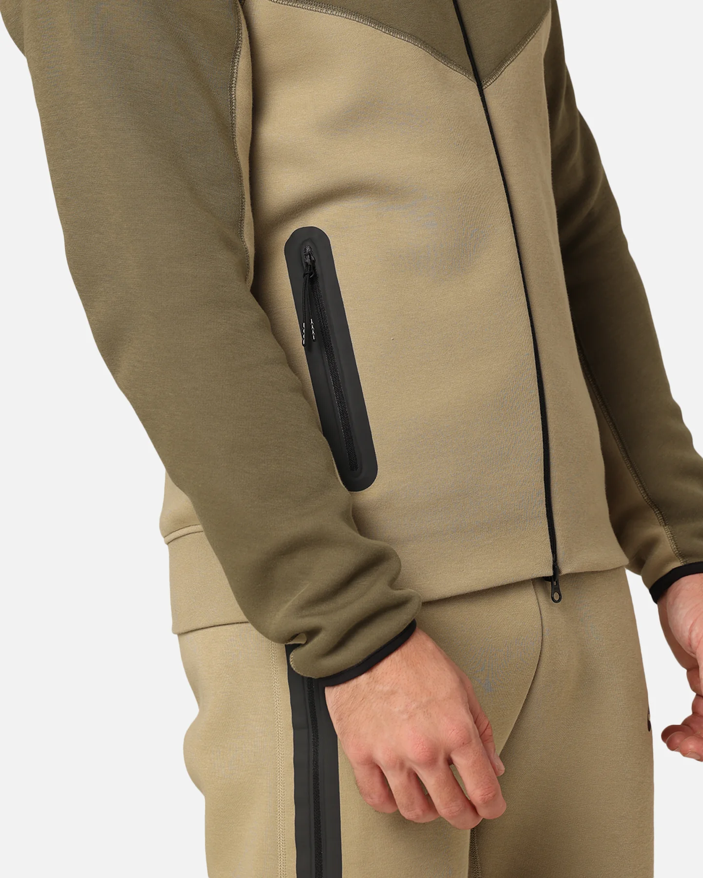 Nike Sportswear Tech Fleece Windrunner Full Zip Hoodie Neutral Olive - Image 6