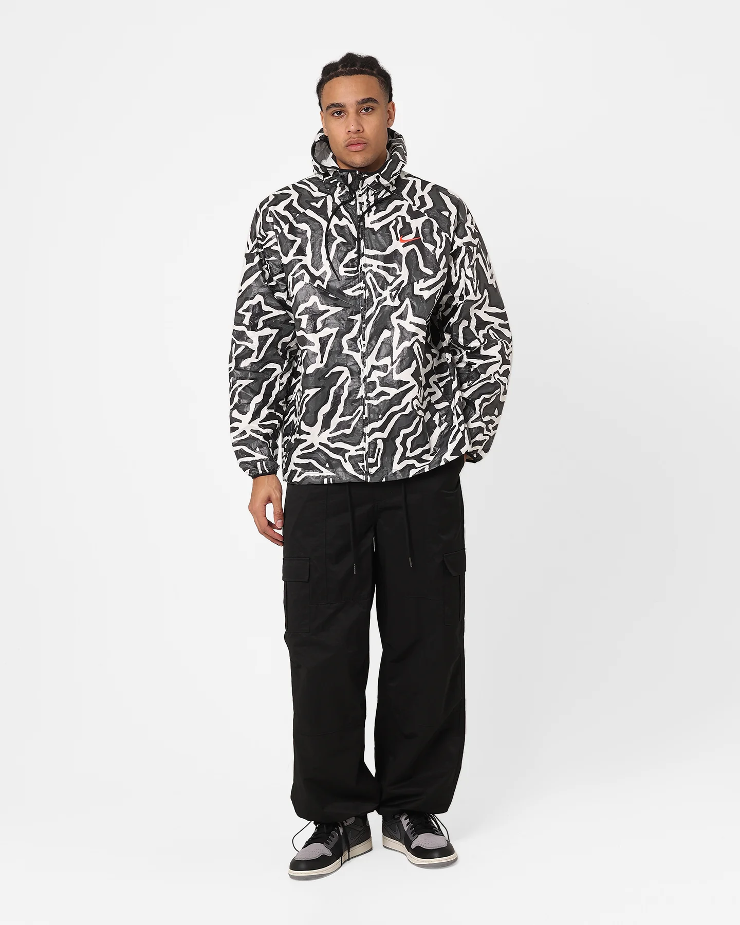 Nike Sportswear Trend Jacket Anthracite/Black/Bright Crimson - Image 8