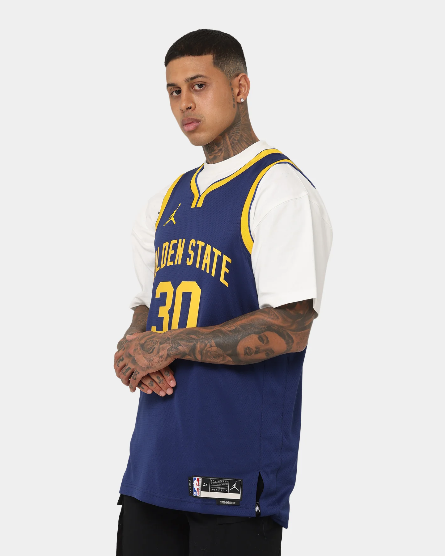 Jordan Stephen Curry Golden State Warriors #30 Statement Edition Jordan Dri-FIT NBA Swingman Jersey Loyal Blue - Image 7