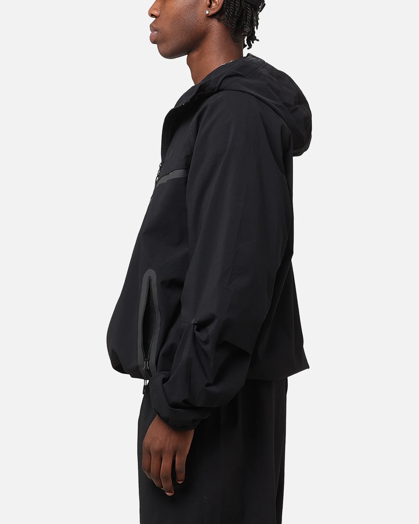 Nike Tech Woven Full Zip Jacket Back/Black/Black - Image 5