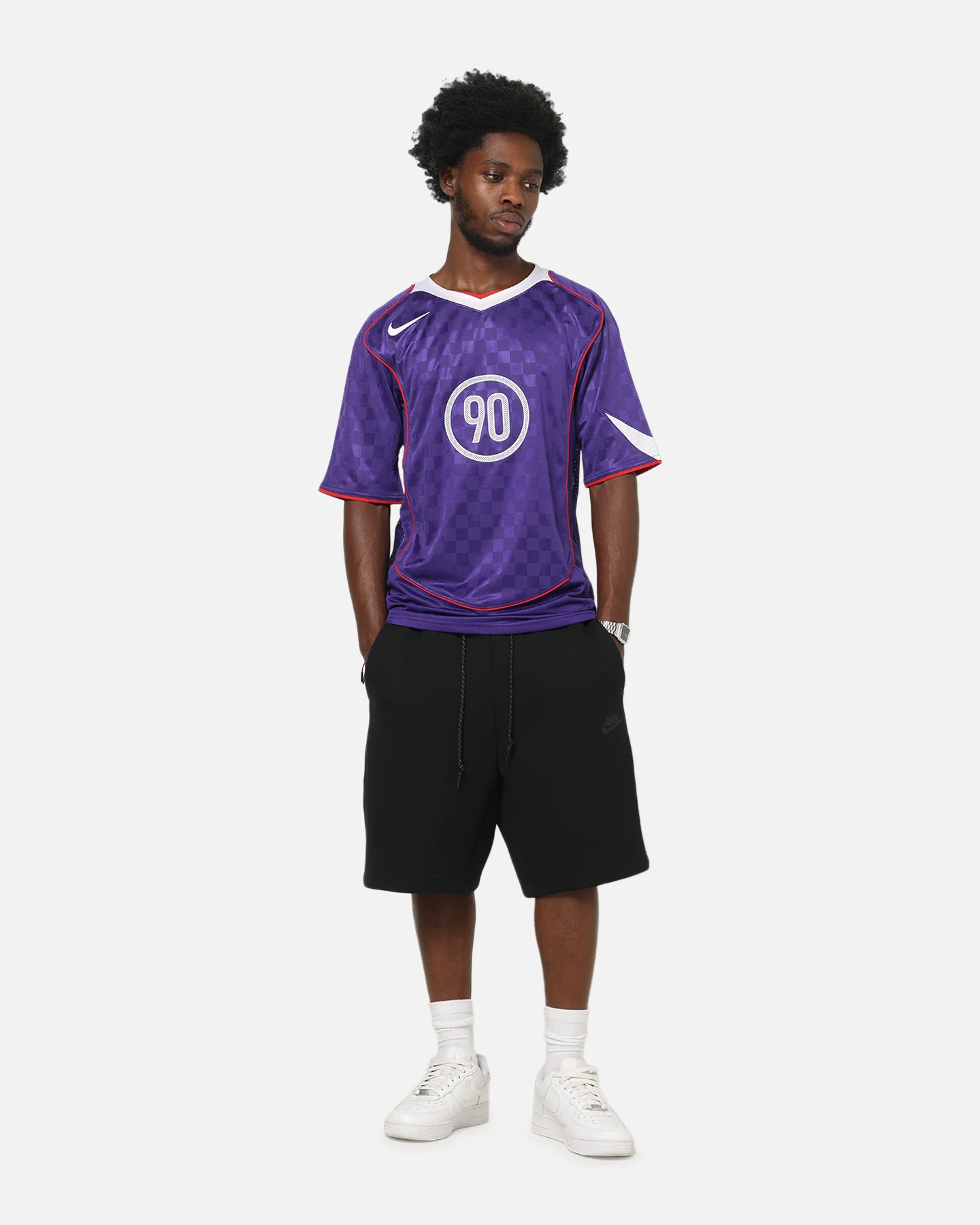 Nike Total 90 Soccer T-Shirt Playful Court Purple/White - Image 3
