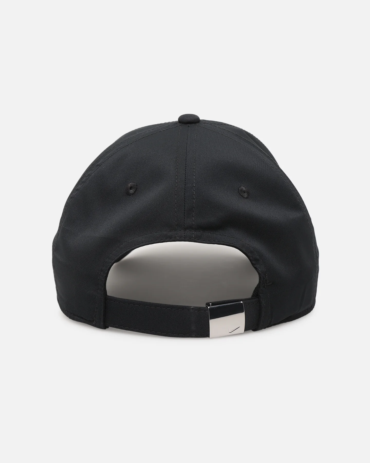 Nike Unstructured Dri-Fit Club Metal Swoosh Strapback Cap Black/Silver - Image 2
