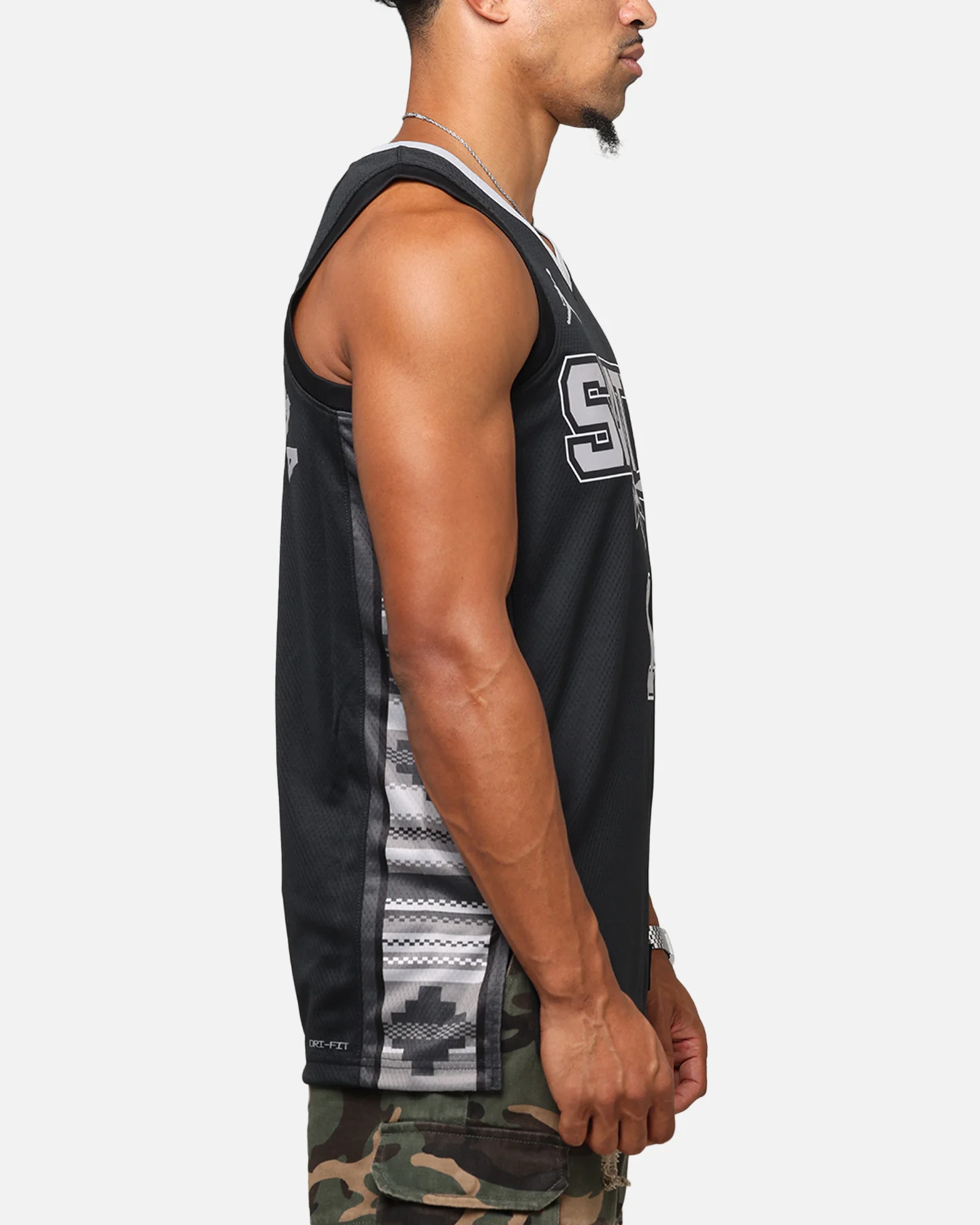 Nike Victor Wembanyama San Antonio Spurs #1 Statement Edition 2022/23 Nike Dri-Fit NBA Swingman Jersey Black - Image 5