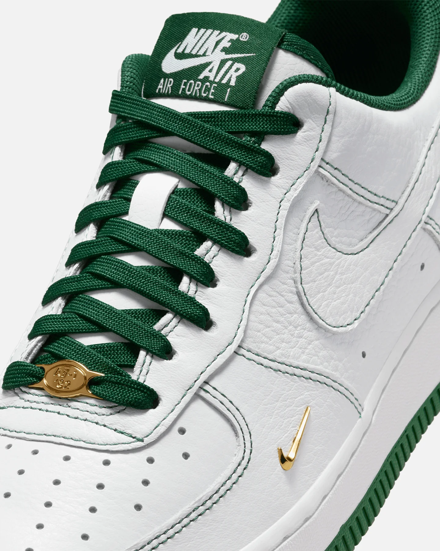 Nike Women's Air Force 1 '07 "Mini Jewel" White/Green - Image 6