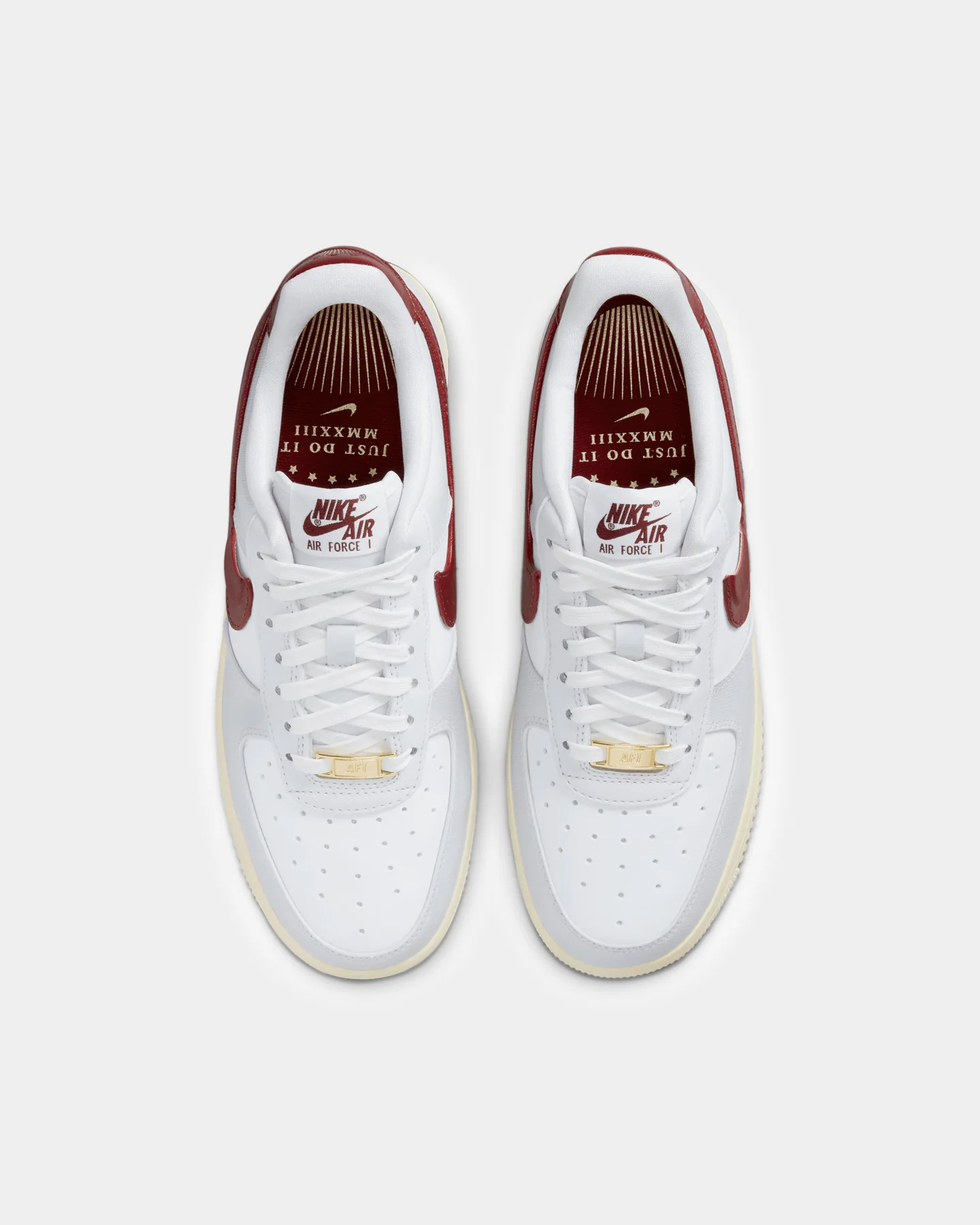 Nike Women's Air Force 1 '07 SE "Swoosh Pocket" Photon Dust/Team Red - Image 7