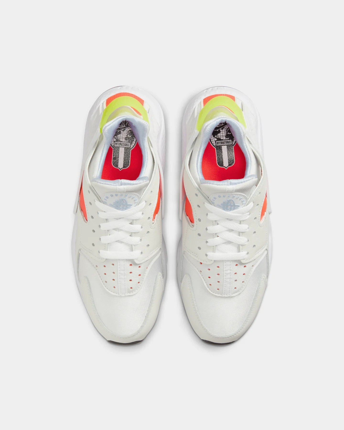 Nike Women's Air Huarache White/Volt/Bright Crimson/Black - Image 7