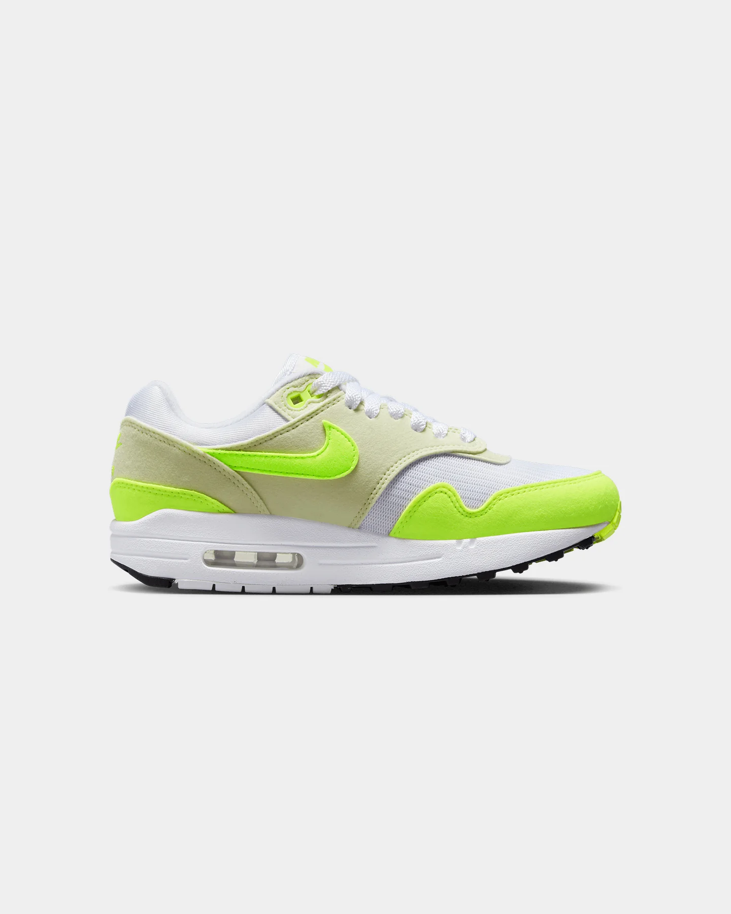 Nike Women's Air Max 1 '87 "Volt Suede" White/Volt-Sea - Image 4