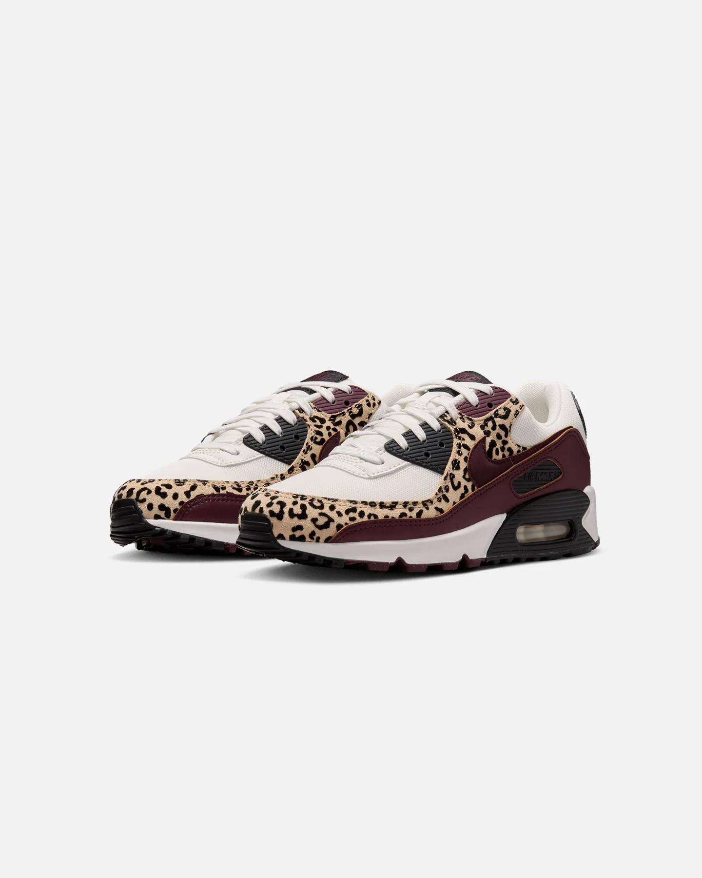 Nike Women's Air Max 90 Sail/Burgundy Crush/Black - Image 2