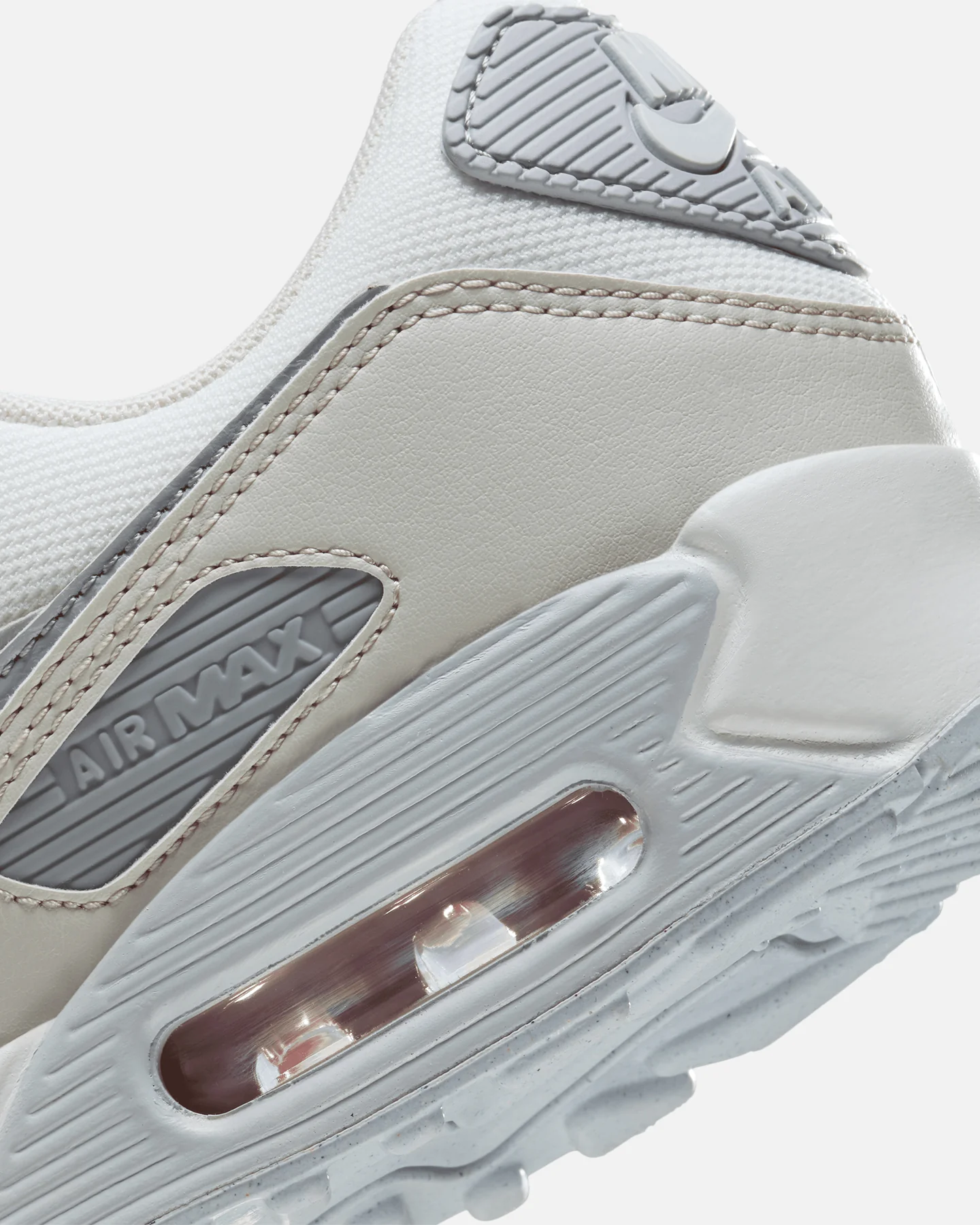 Nike Women's Air Max 90 Summit White/Wolf Grey - Image 8