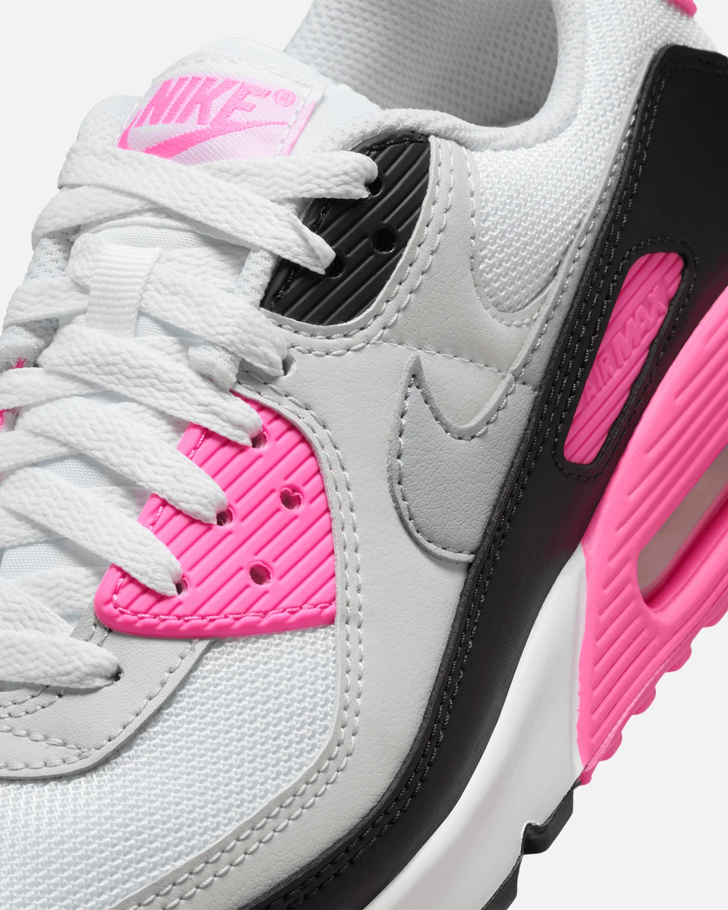Nike Women's Air Max 90 White/Grey - Image 6