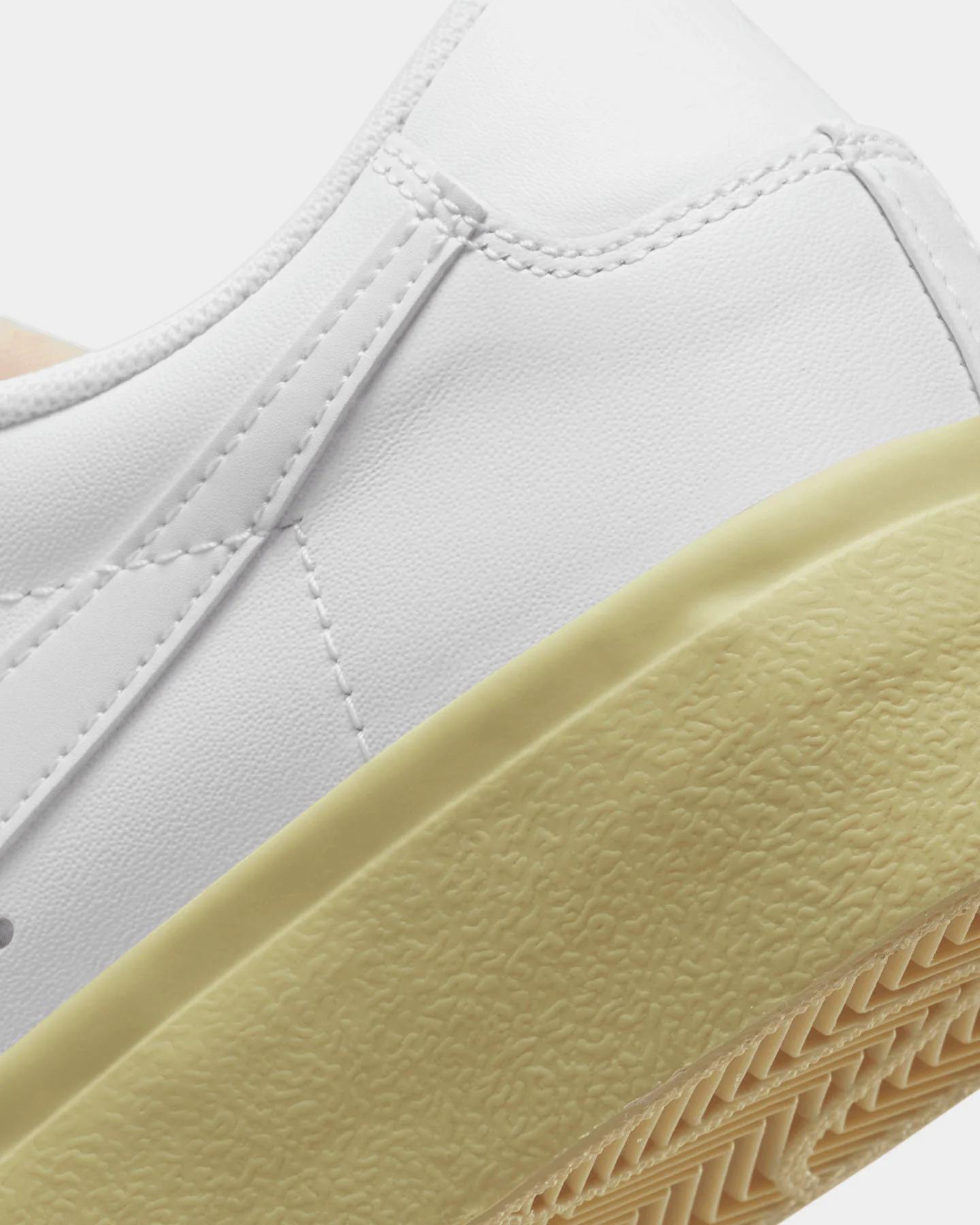 Nike Women's Blazer Low Platform Shoes White/White-Lemon - Image 8