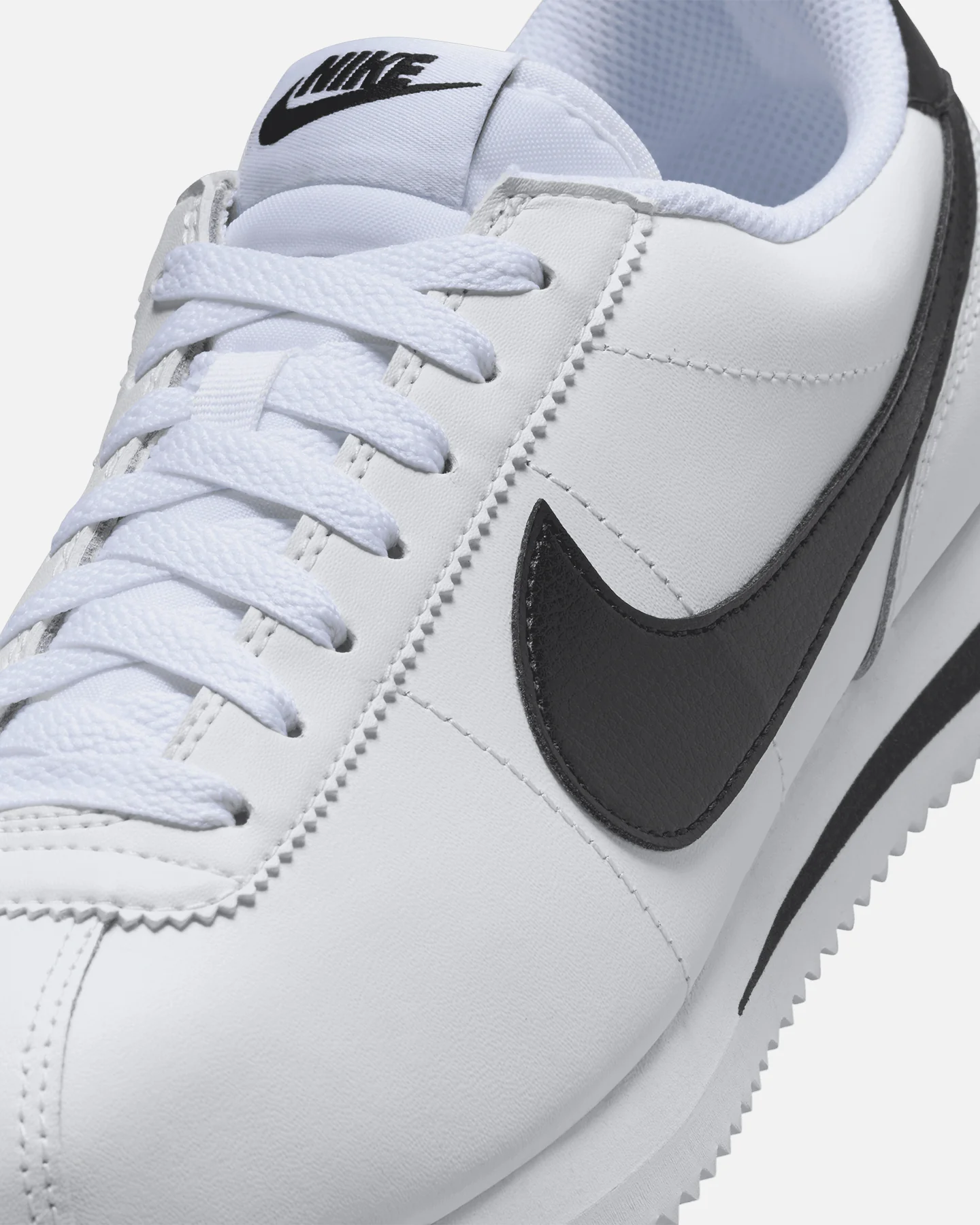 Nike Women's Cortez White/Black - Image 6