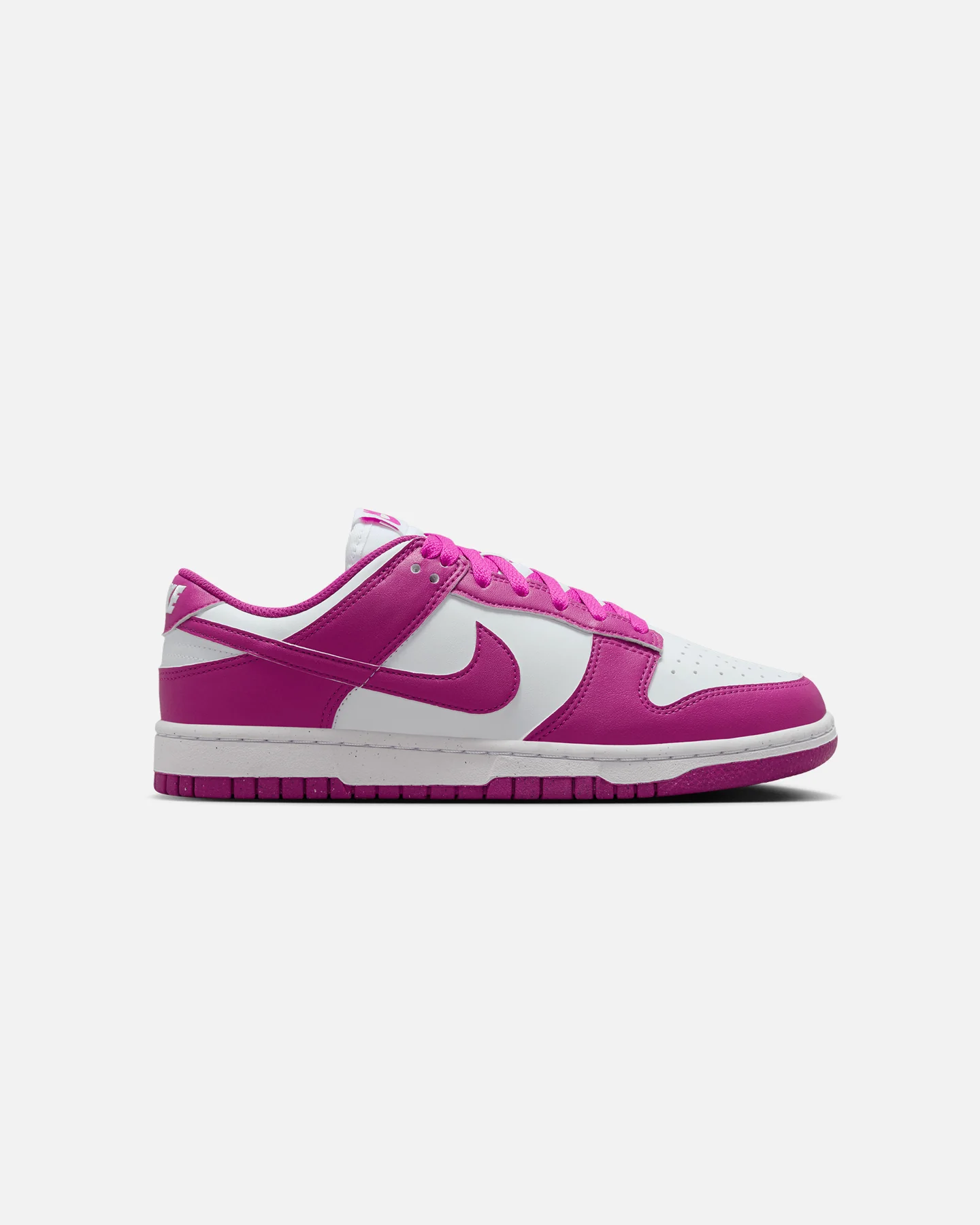Nike Women's Dunk Low White/Hot Fuchsia - Image 4