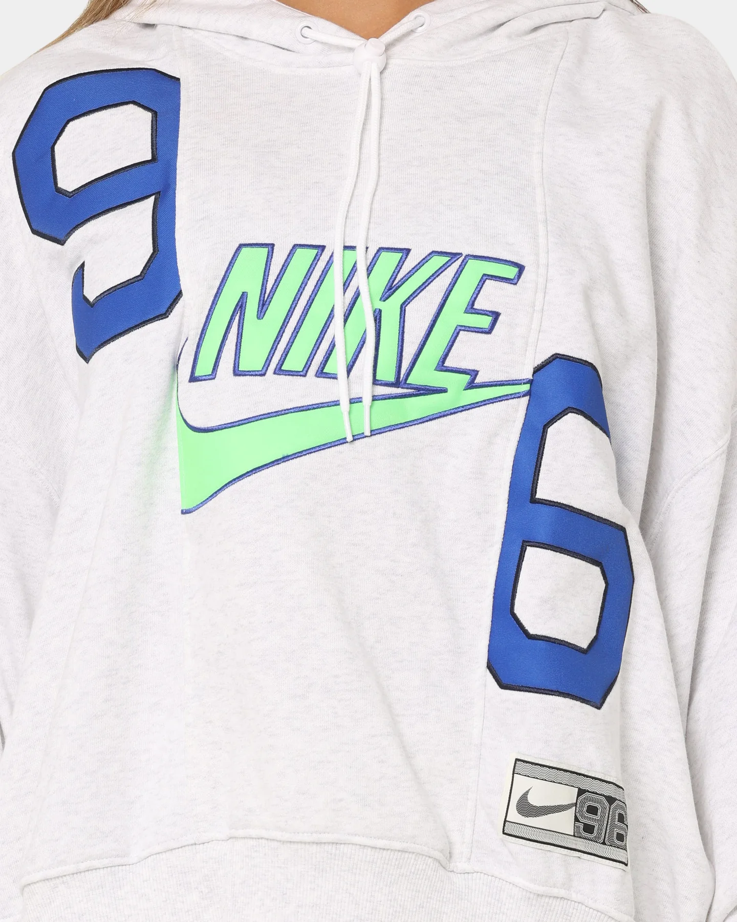 Nike Women's Nike Sportswear Circa 96 Fleece Hoodie Birch Heather - Image 3