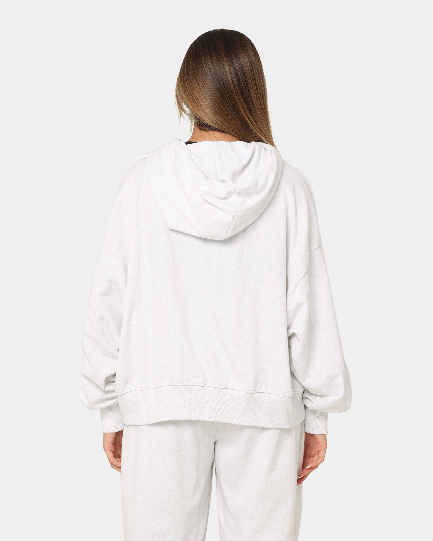 Nike Women's Nike Sportswear Circa 96 Fleece Hoodie Birch Heather - Image 4