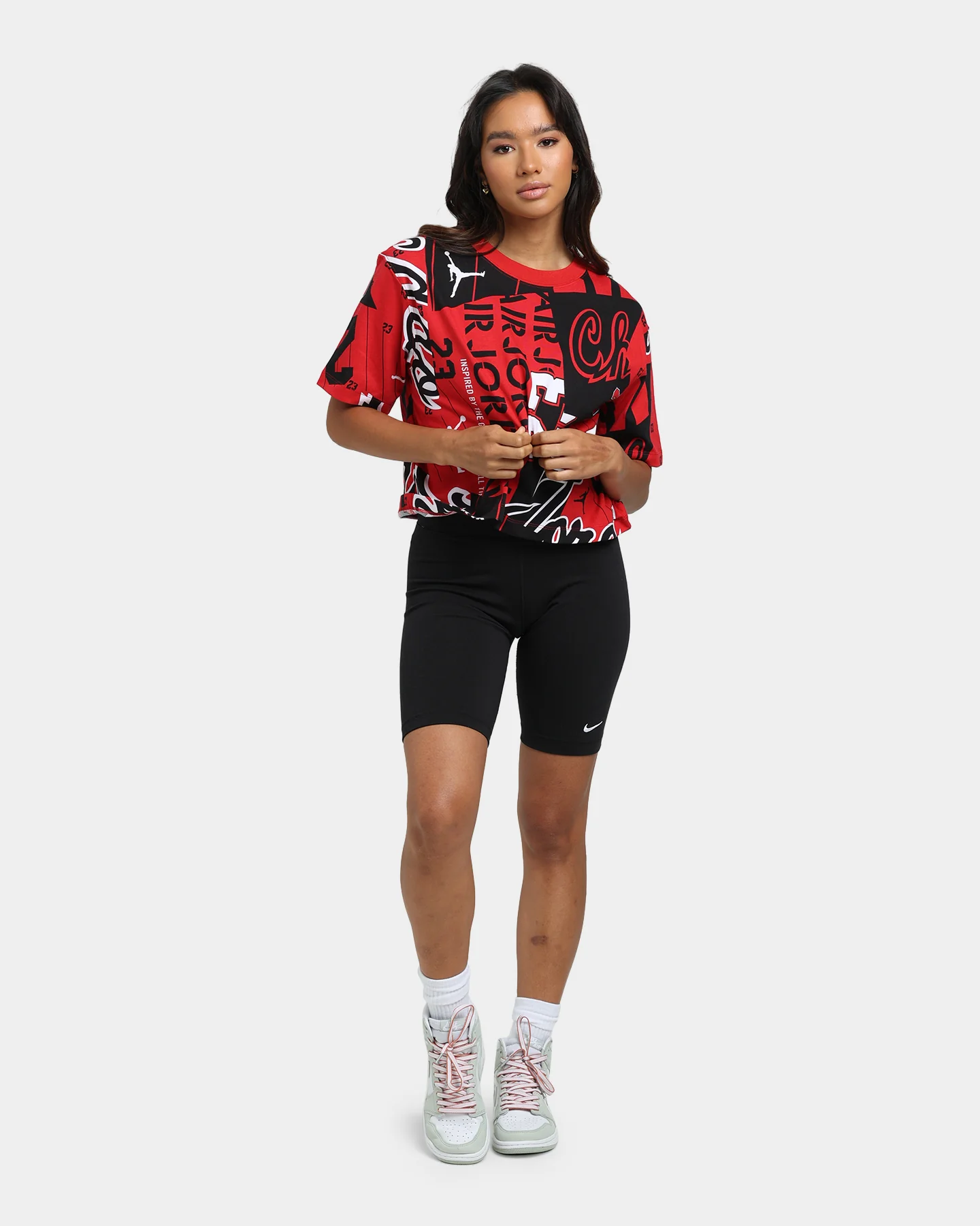 Nike Women's Nike Sportswear Essential Bike Shorts Black/White - Image 2