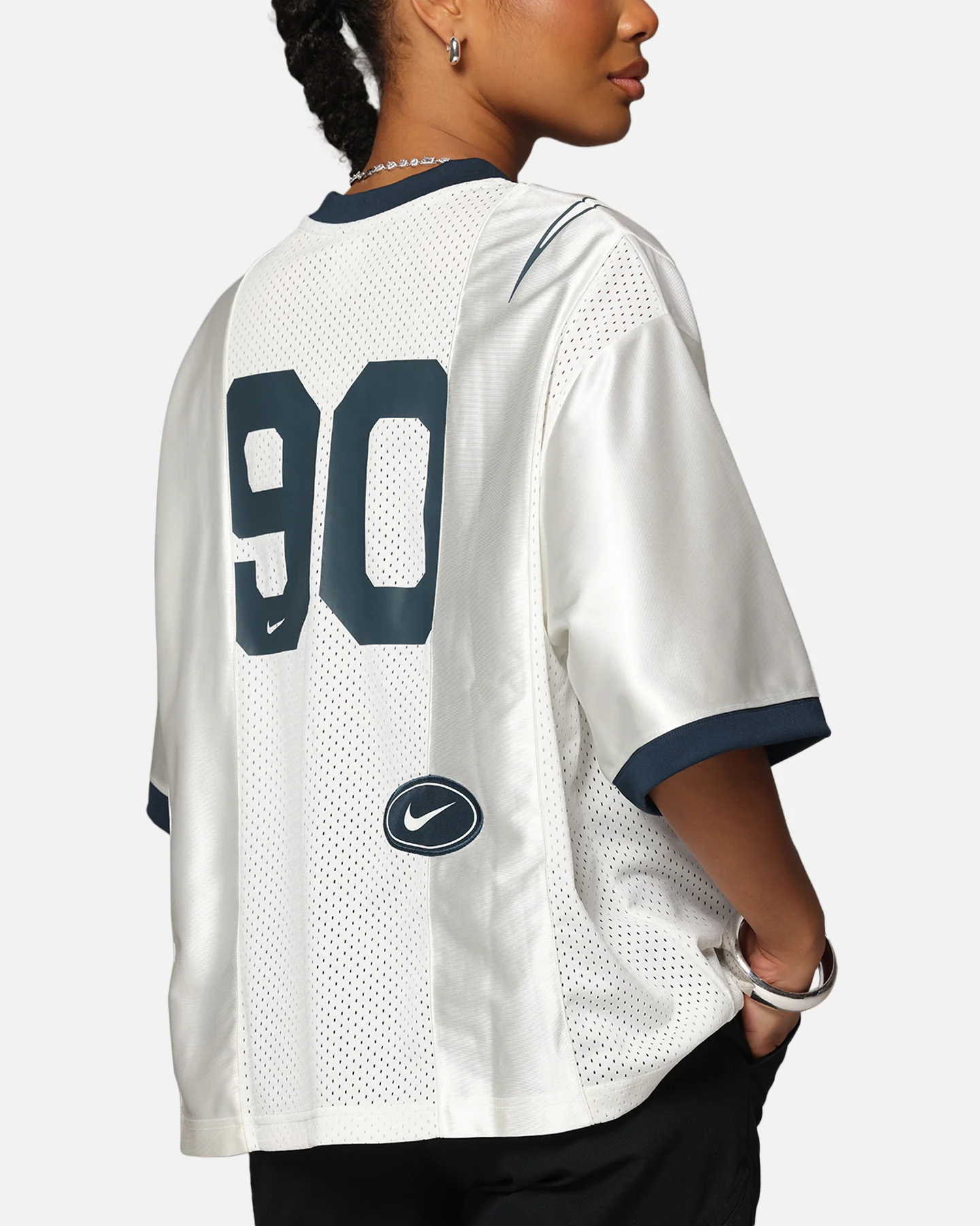 Nike Women's Oversized Graphic Jersey Sail - Image 8