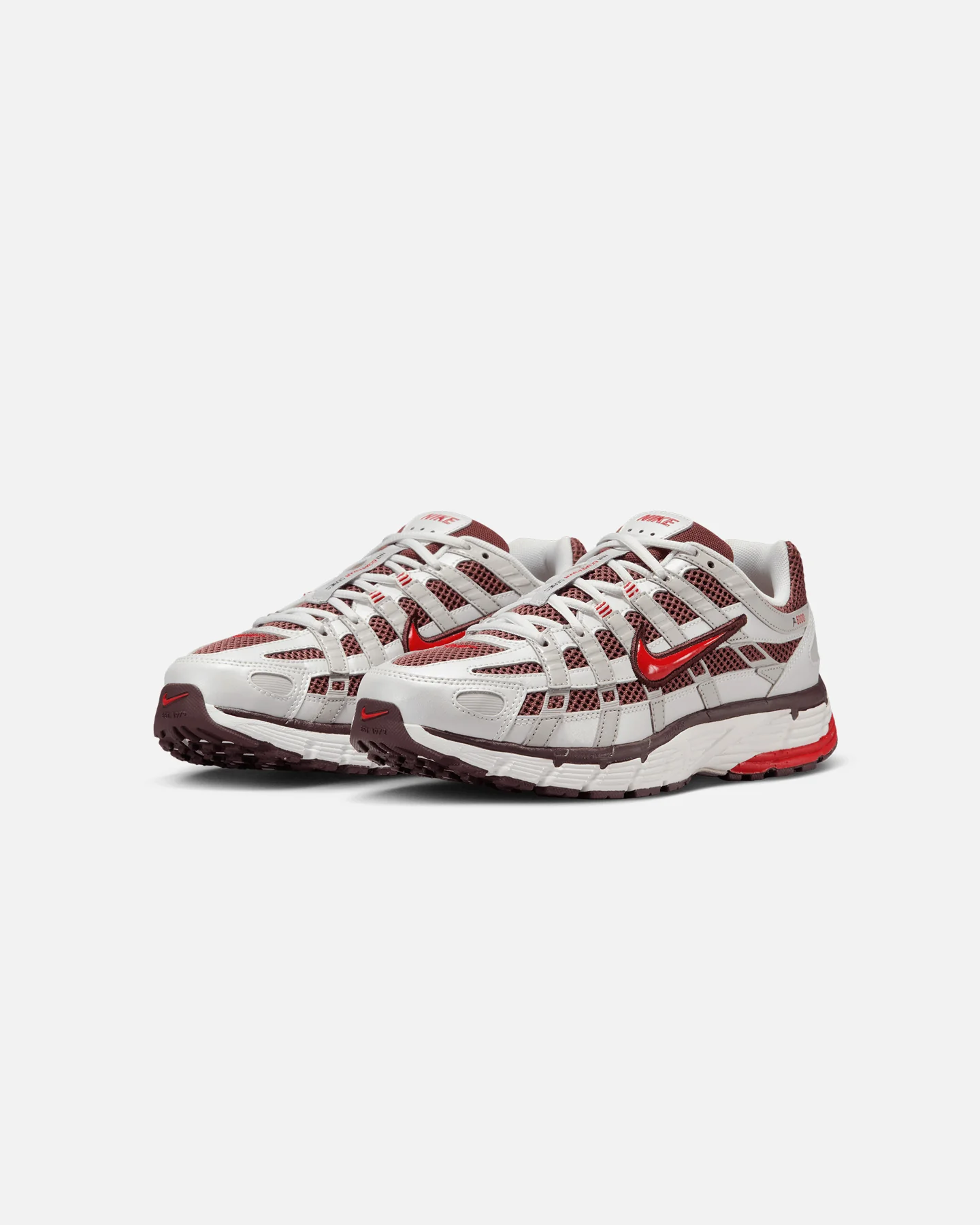 Nike Women's P-6000 Metallic Summit White/Fire Red - Image 2