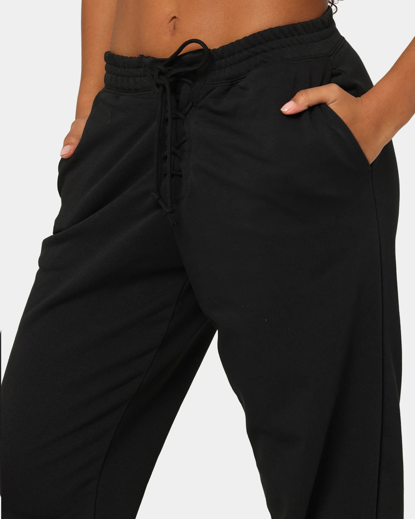 Nike Women's Sportswear Circa50 Fleece Pants Black/White - Image 7