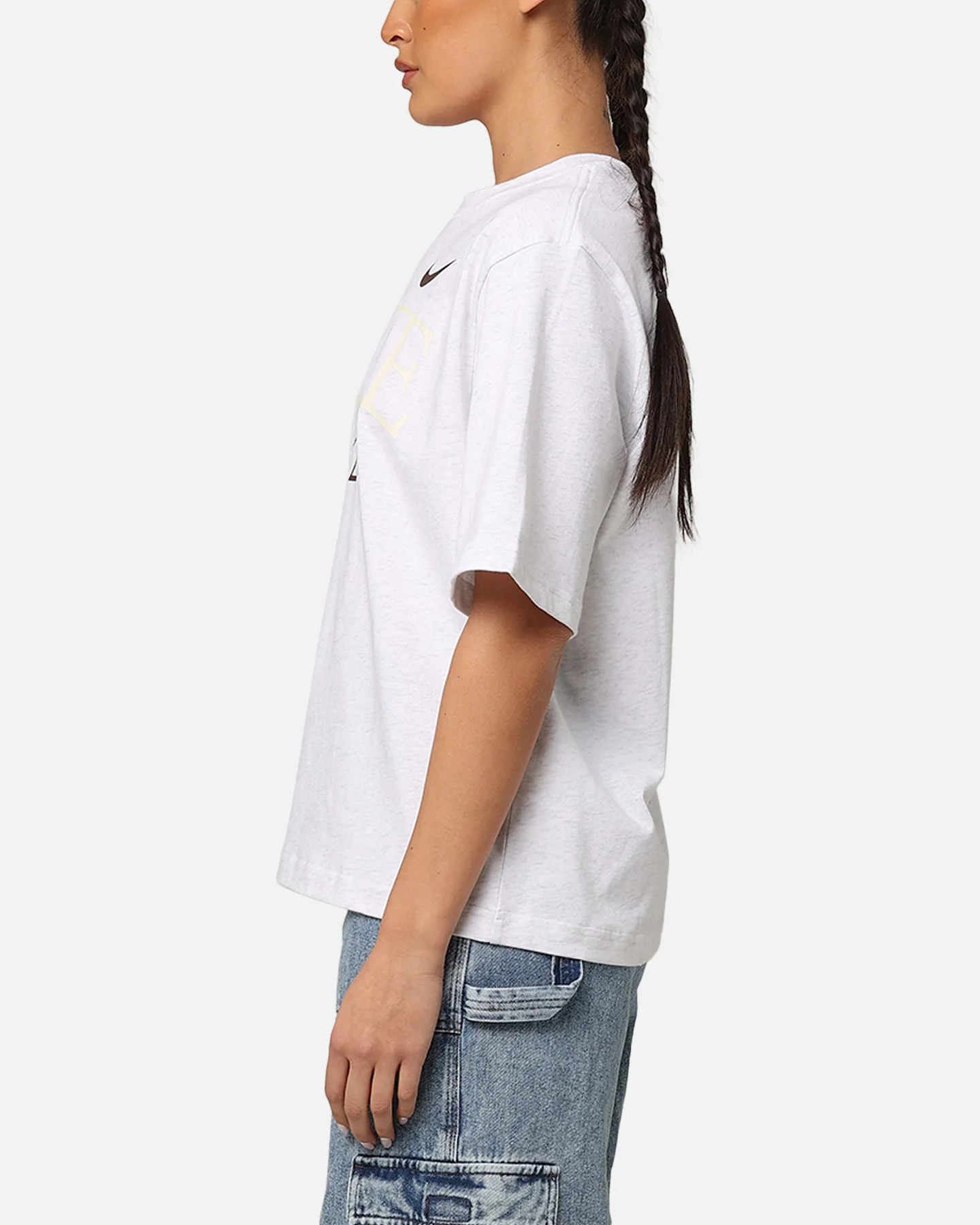 Nike Women's Sportswear Classic Boxy T-Shirt Birch Heather - Image 5