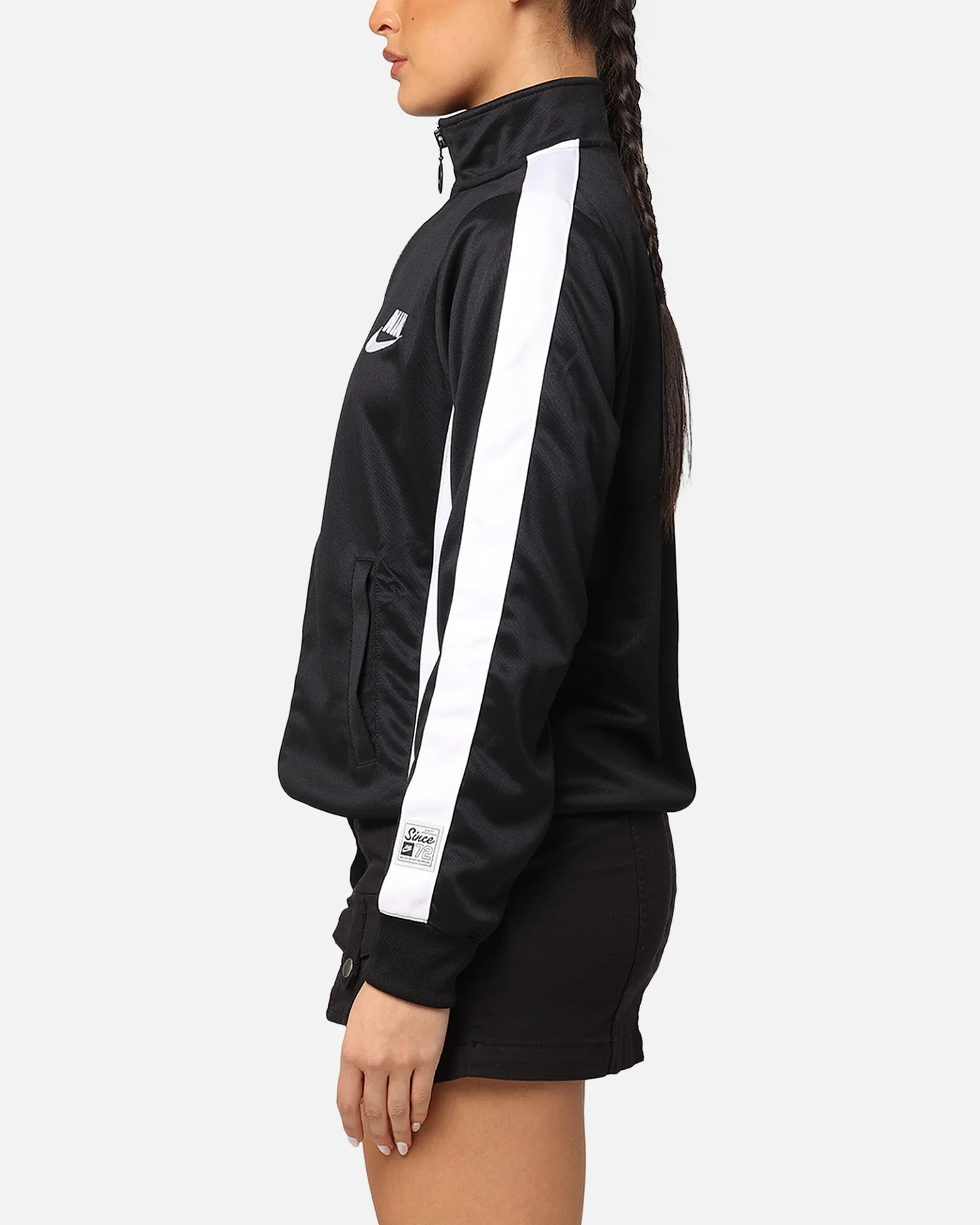 Nike Women's Sportswear Jacket Black/White/White - Image 5
