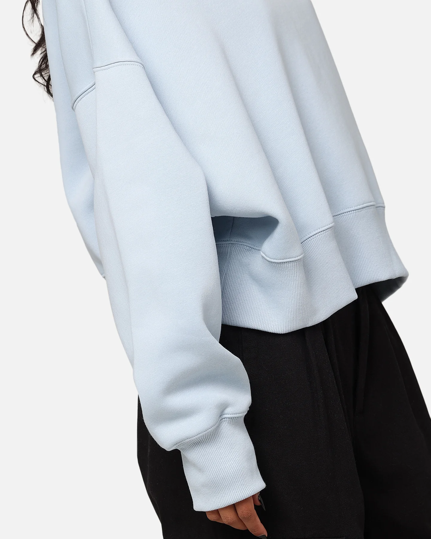 Nike Women's Sportswear Pheonix Fleece Oversized Crewneck Armory Blue/Sail - Image 5