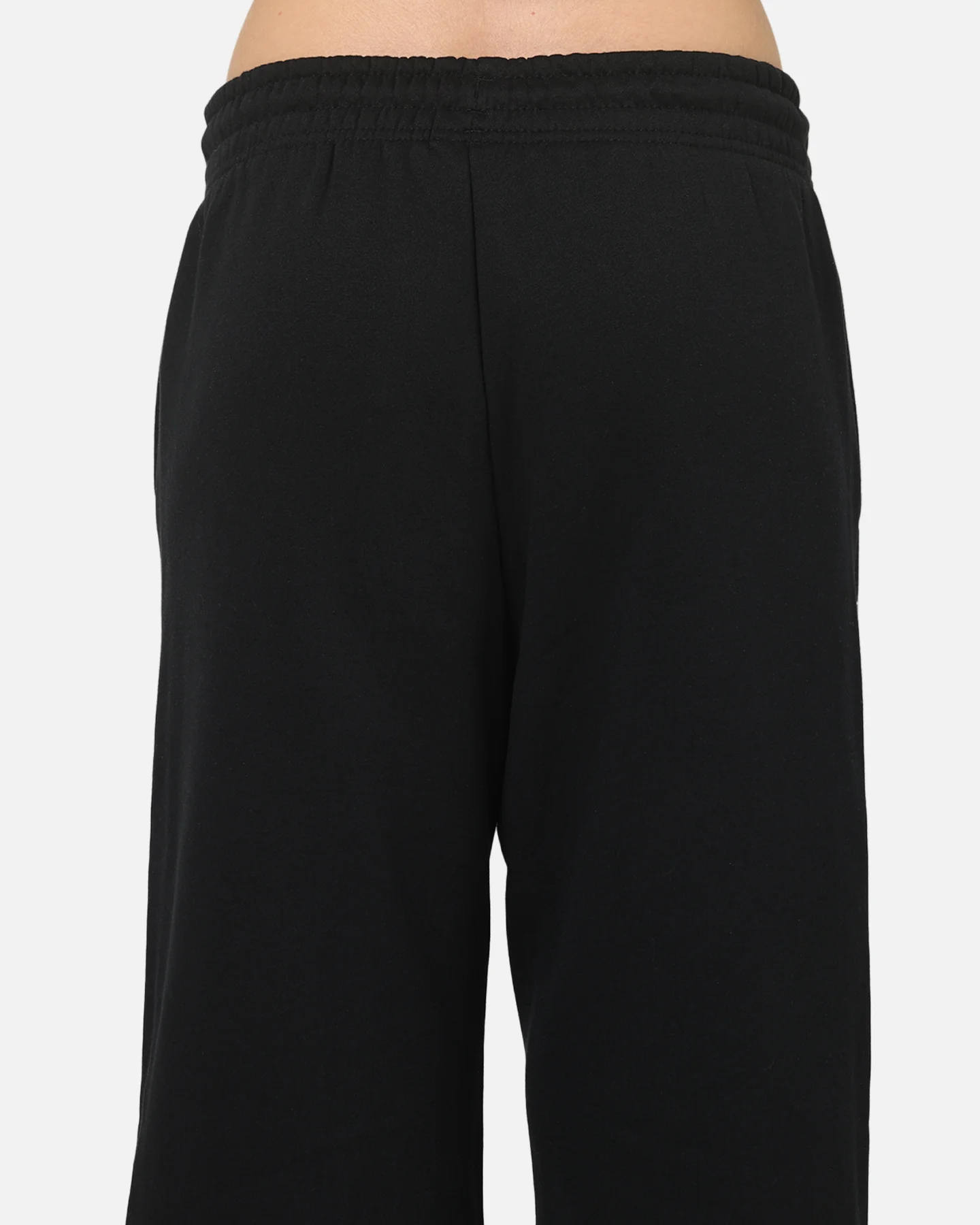 Nike Women's Sportswear Phoenix Fleece High-Waisted Wide-Leg Logo Pants Black/Summit White - Image 8