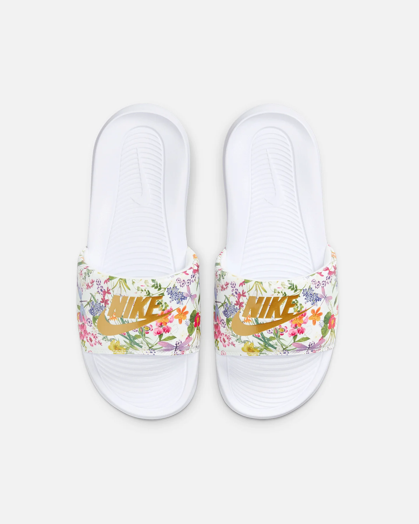 Nike Women's Victori One Slides White/Metallic - Image 2