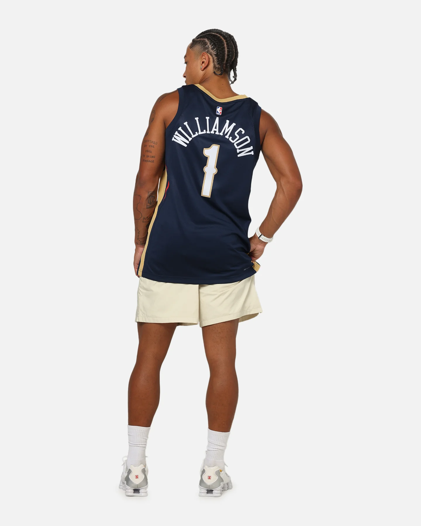 Nike Zion Williamson New Orleans Pelicans #1 Icon Edition 2022/23 Nike Dri-Fit NBA Swingman Jersey College Navy - Image 4