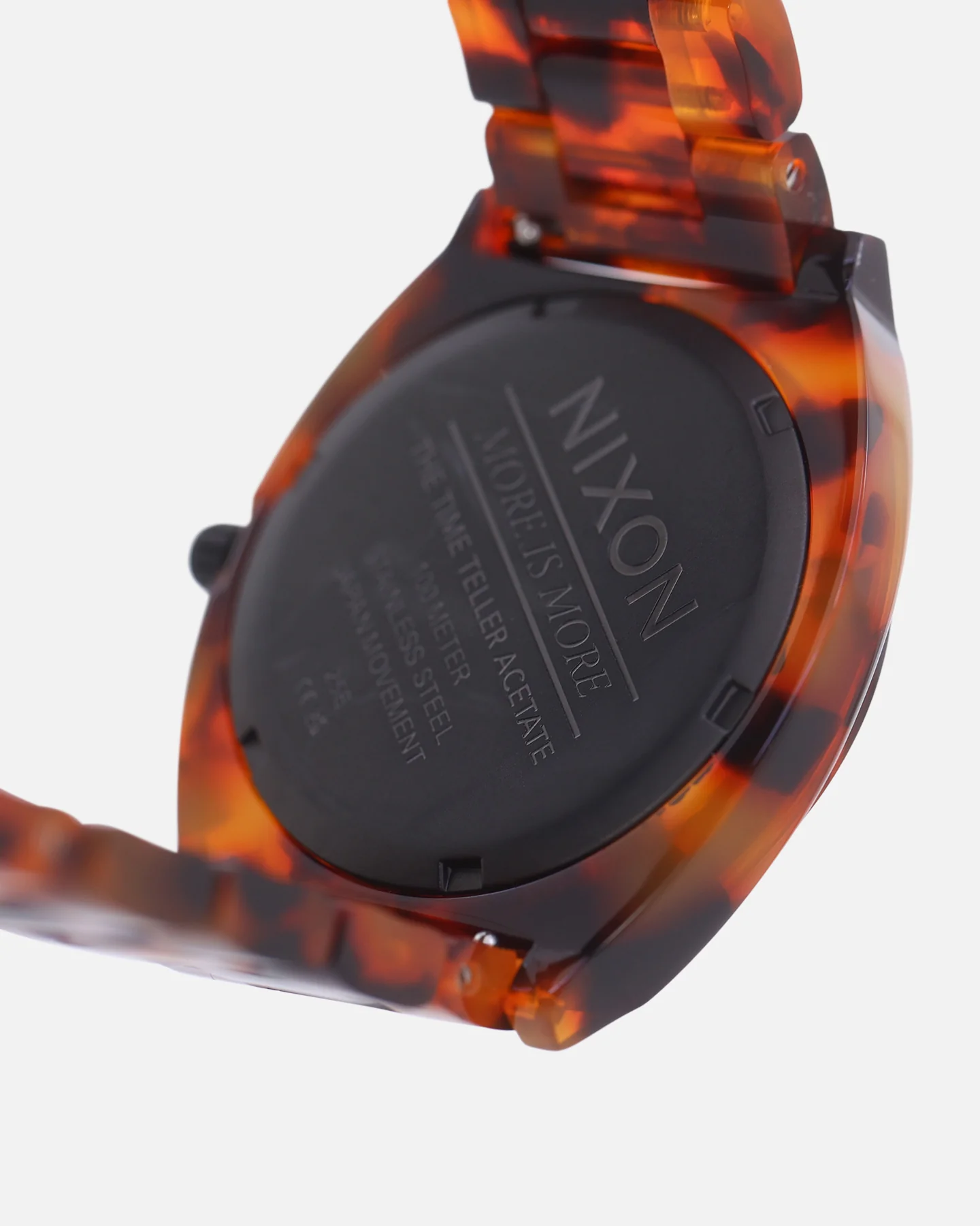 Nixon Time Teller Acetate Watch Tortoise/Oxblood - Image 6