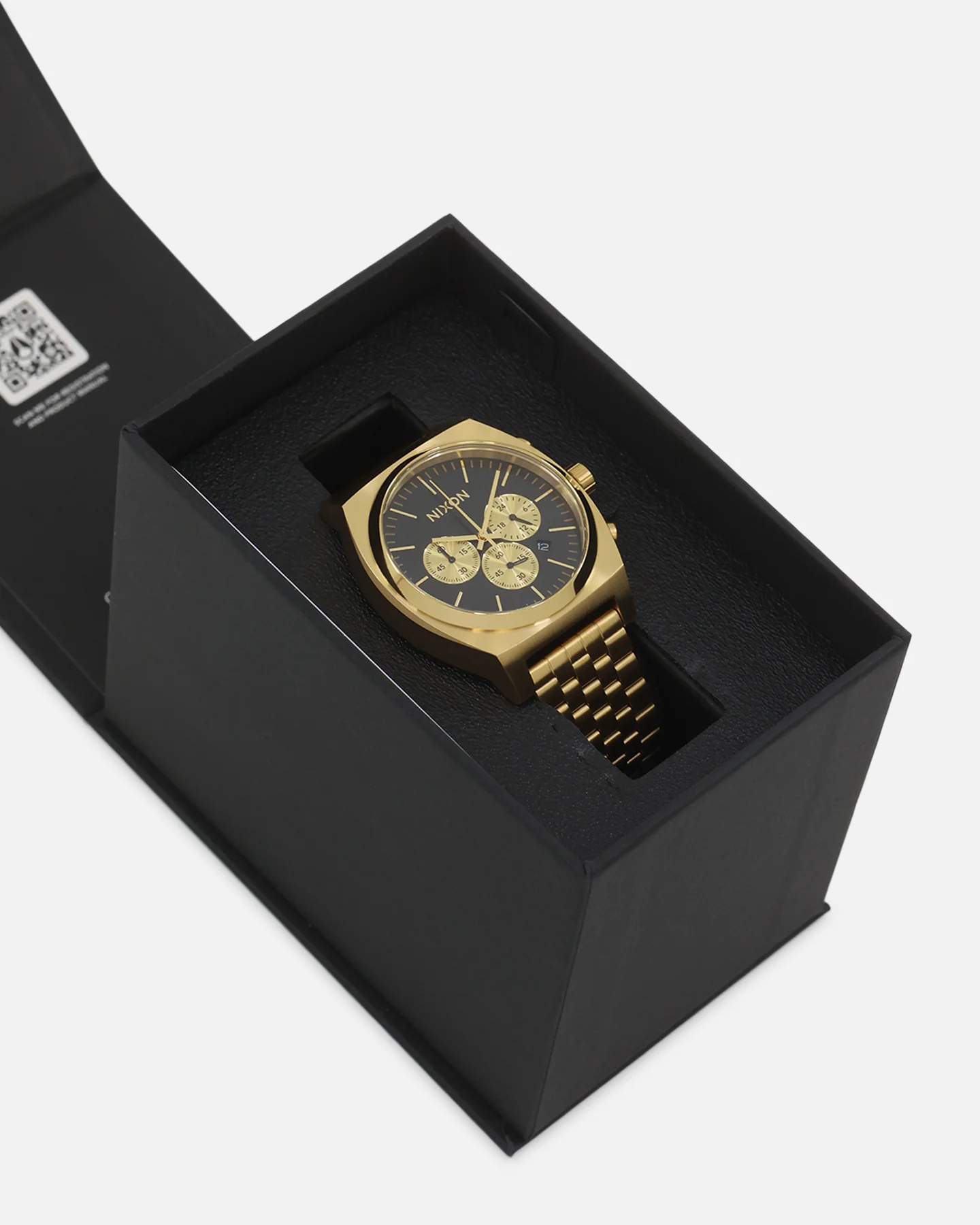 Nixon Time Teller Chrono Watch Black/Gold - Image 7