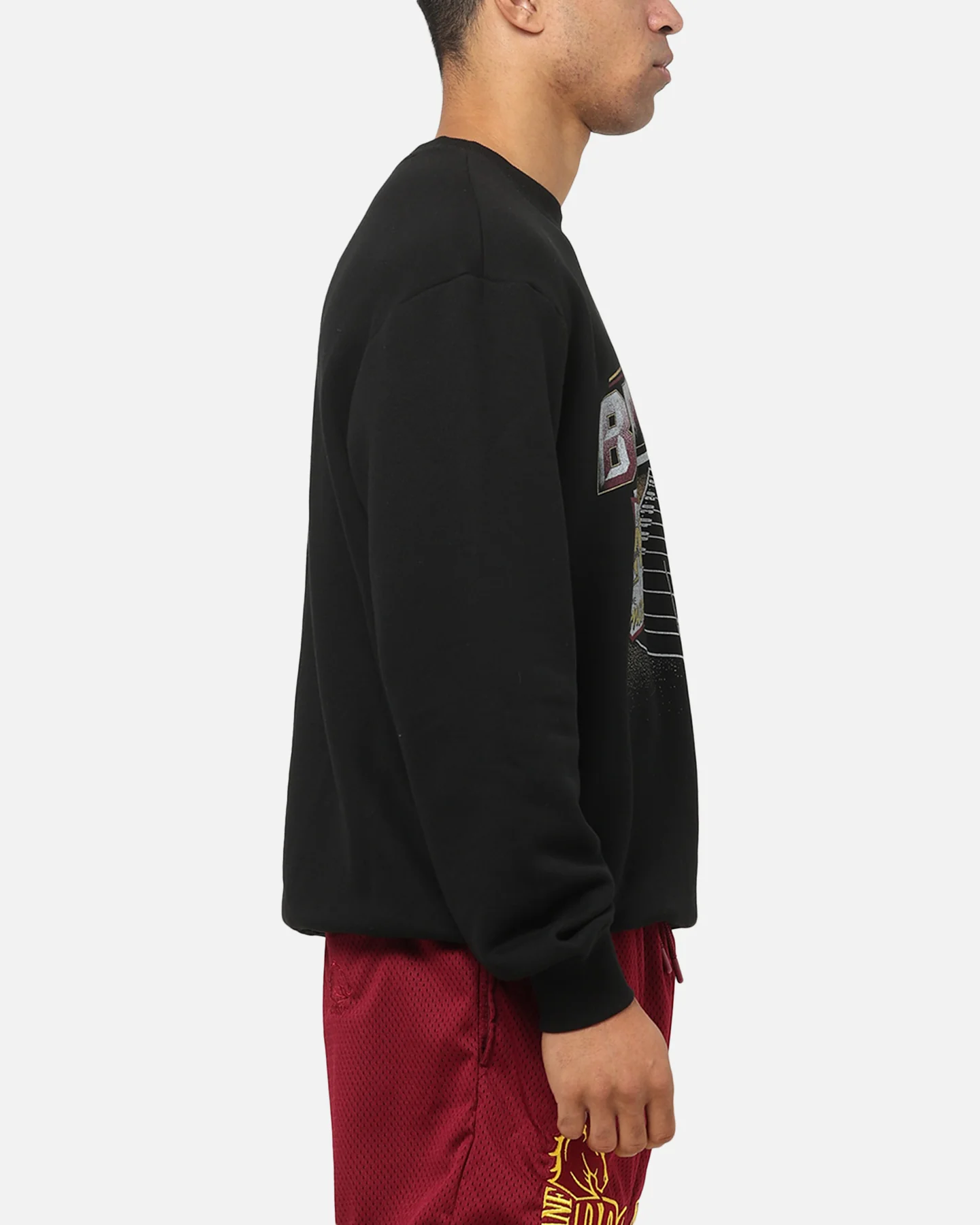 Bleacher Athletic Brisbane Broncos NRL 1908 Adult Crewneck Black - Image 4
