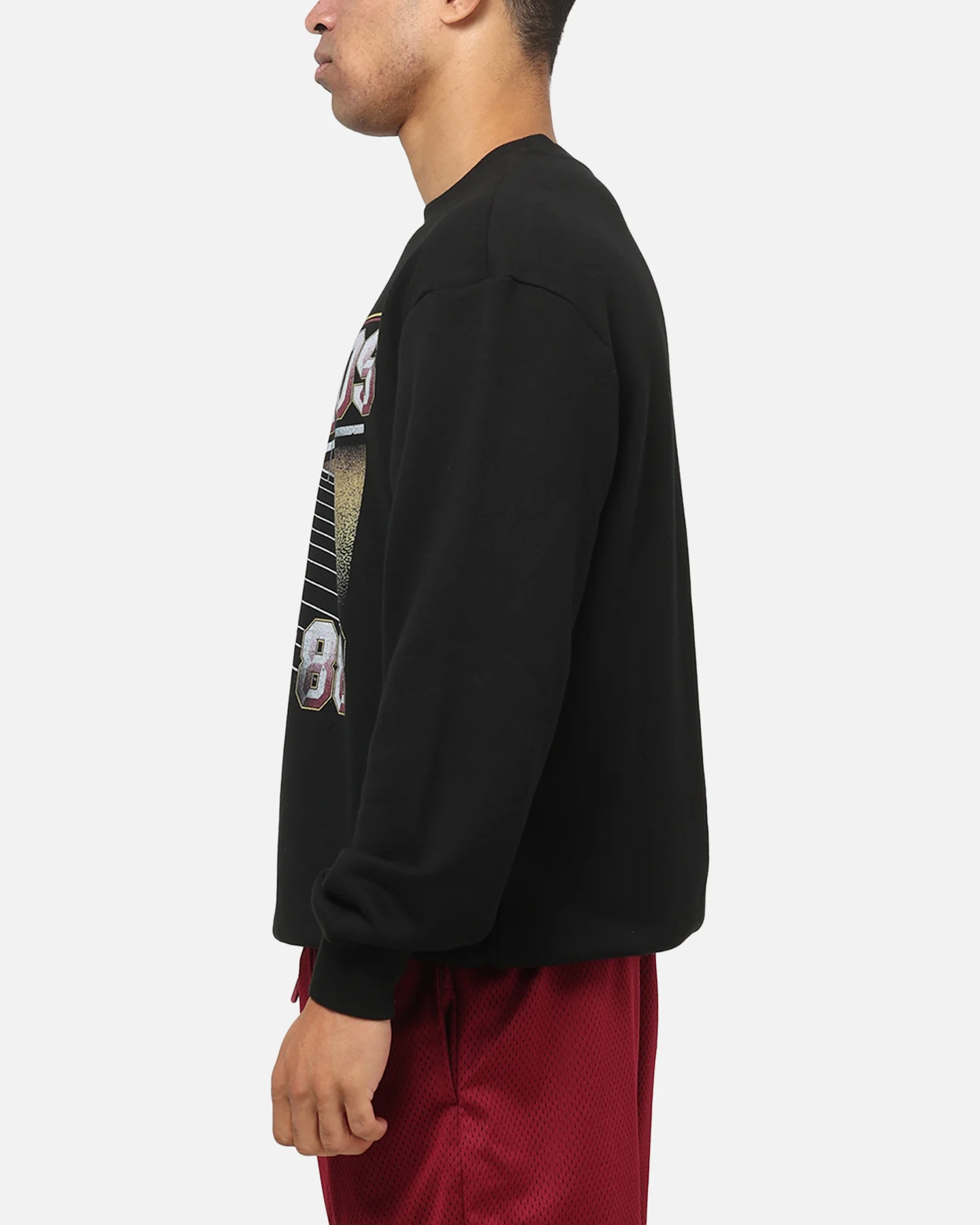 Bleacher Athletic Brisbane Broncos NRL 1908 Adult Crewneck Black - Image 5