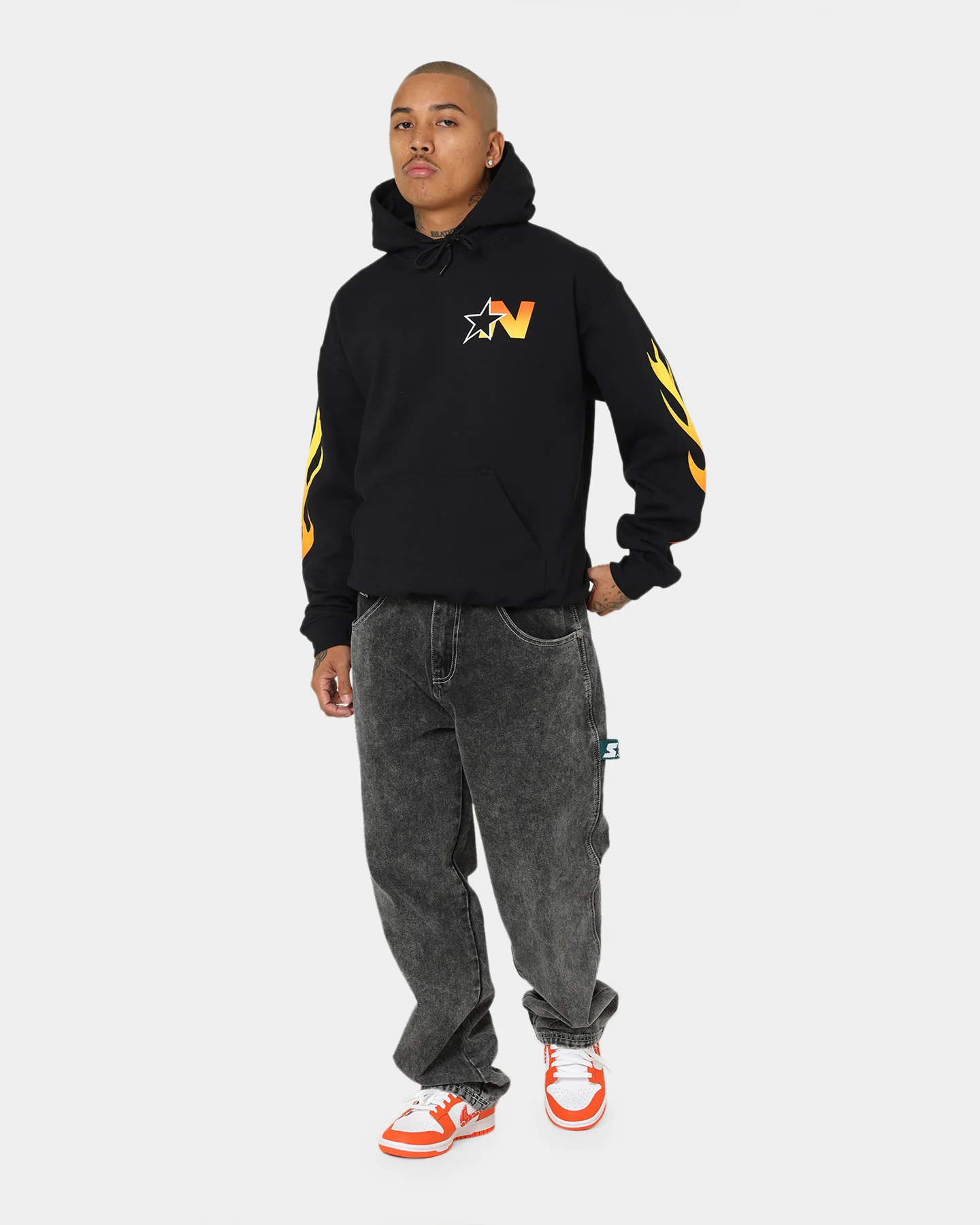 NSYNC Flame Photo Hoodie Black - Image 8
