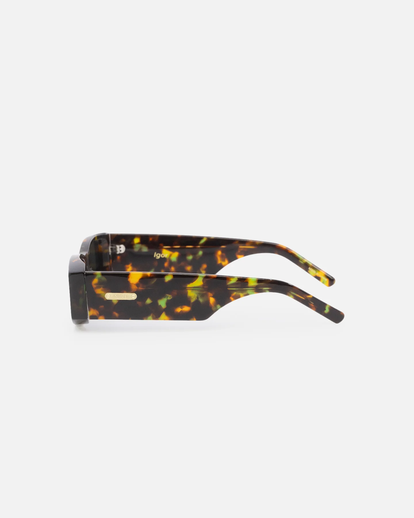 Nuqe Igor Sunglasses Tort/Green/Gold - Image 6