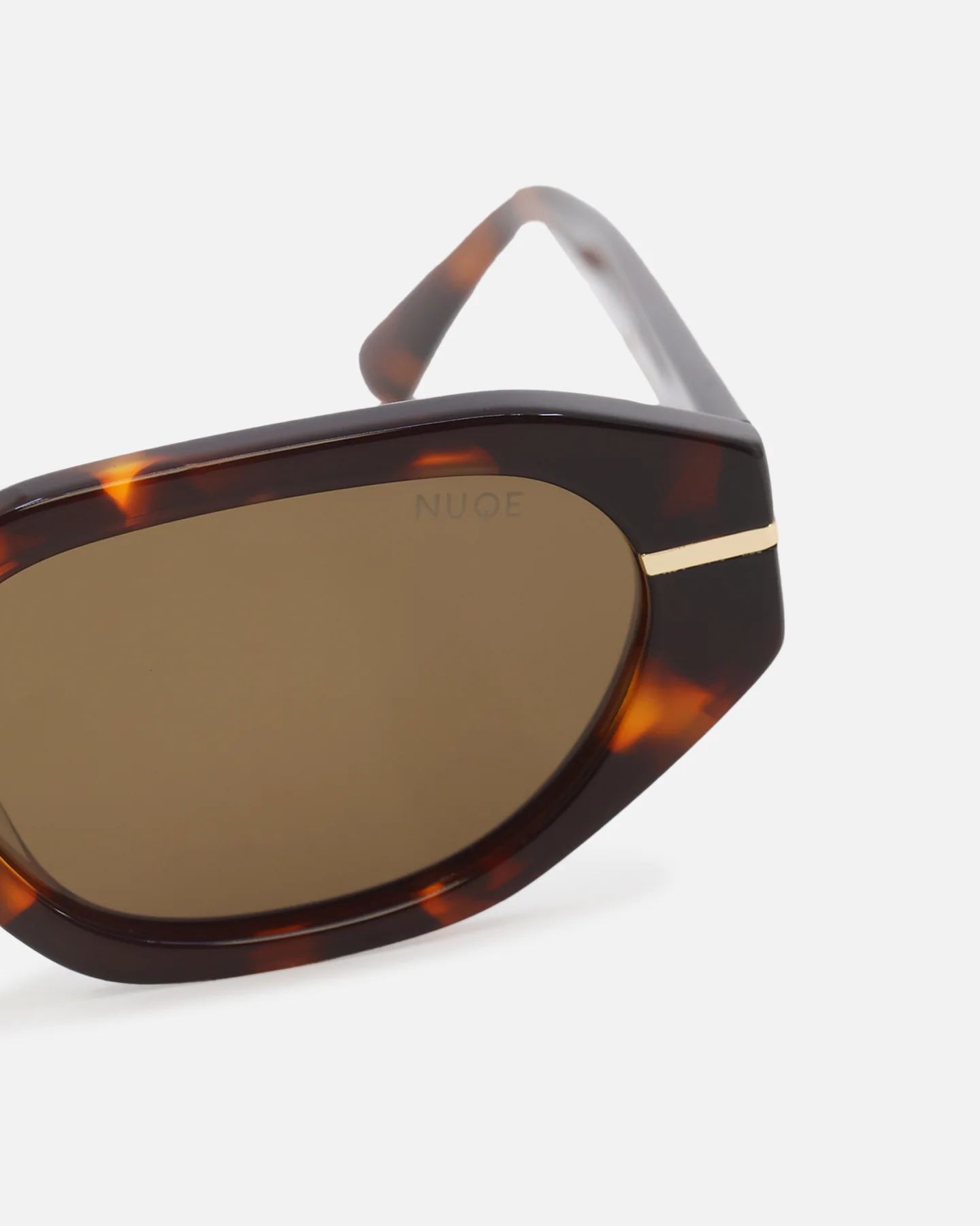 Nuqe Zarah Sunglasses Clear Tort/Brown - Image 7