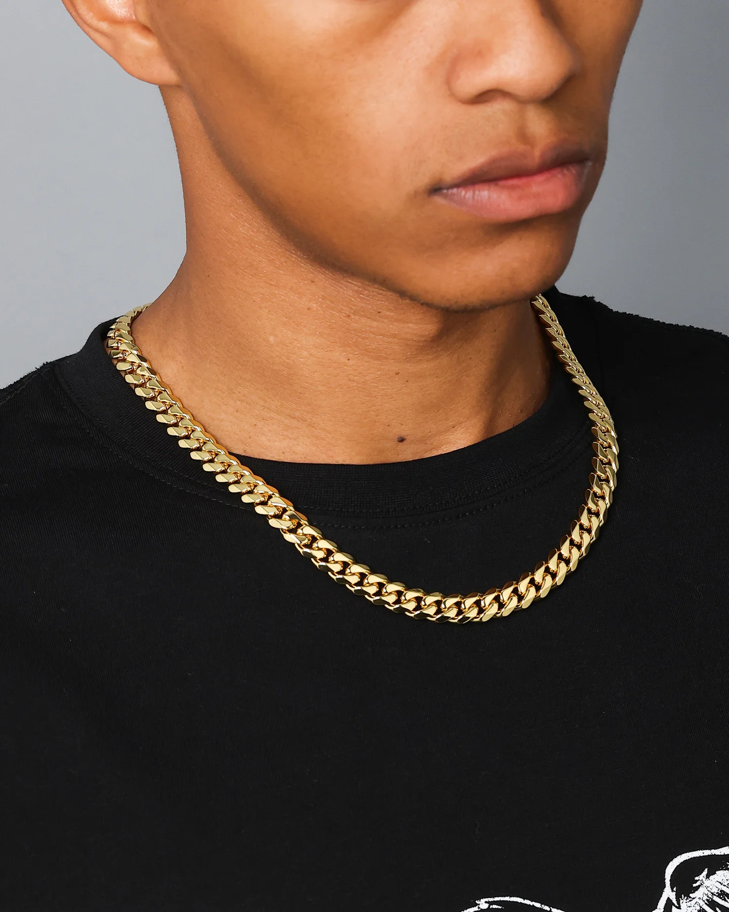 NXS 10mm Cuban Chain Gold - Image 4