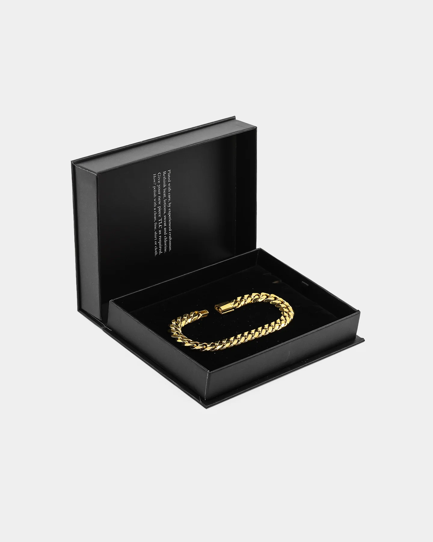 NXS 10mm Cuban Link Bracelet Gold - Image 4