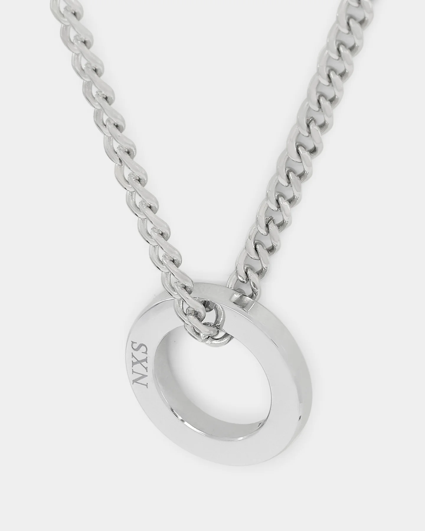 NXS Acta Non Verba Ring Pendant White Gold - Image 7