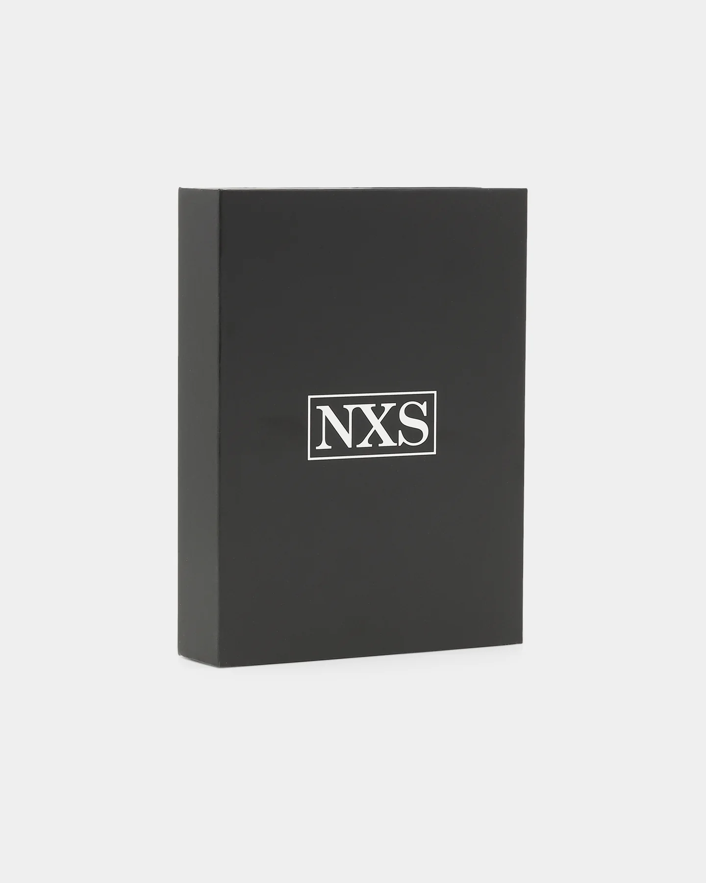 NXS Rectangle Stone Pendant Chain White Gold/Black - Image 9