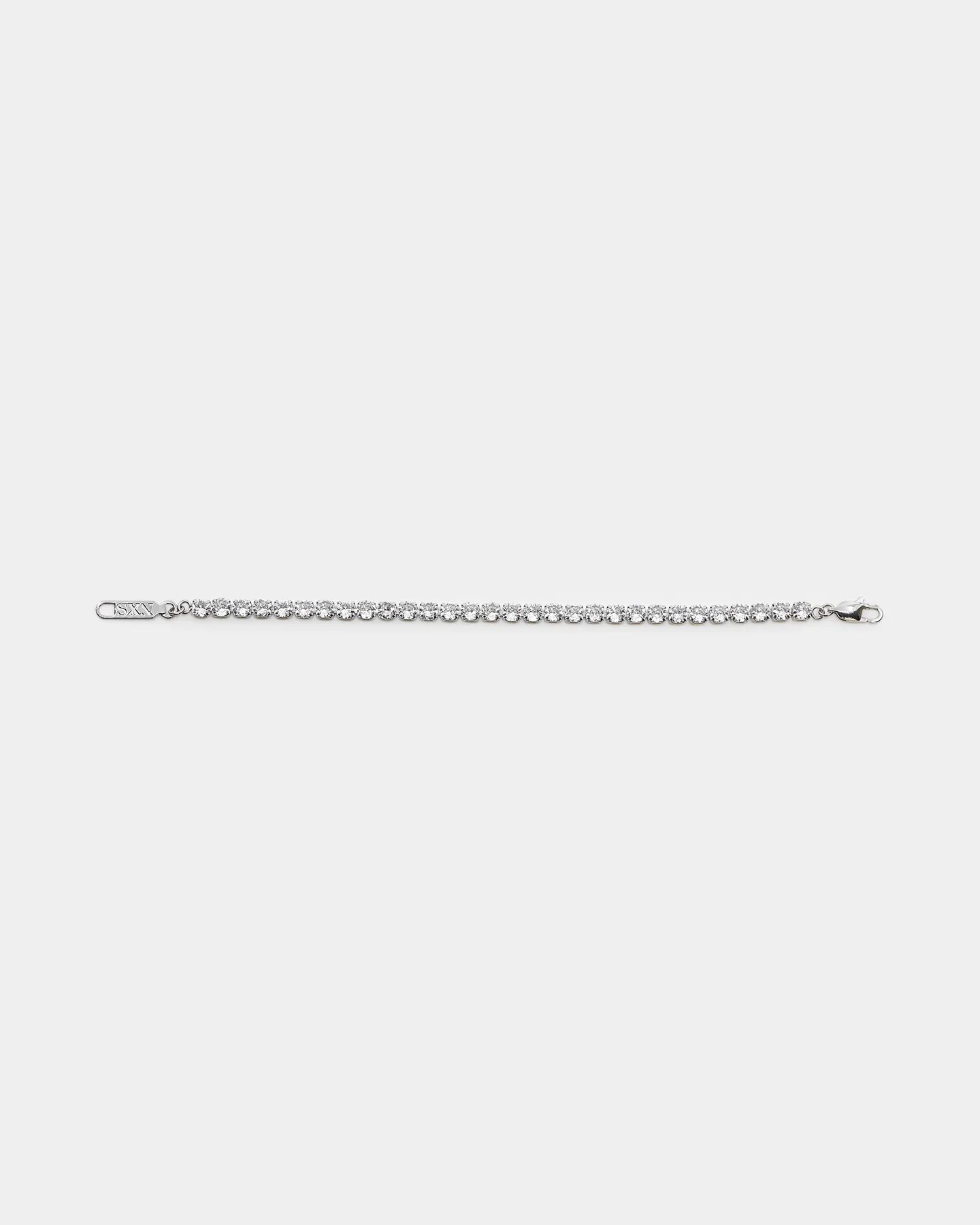 NXS Round Cut Tennis Bracelet Iced White Gold - Image 5