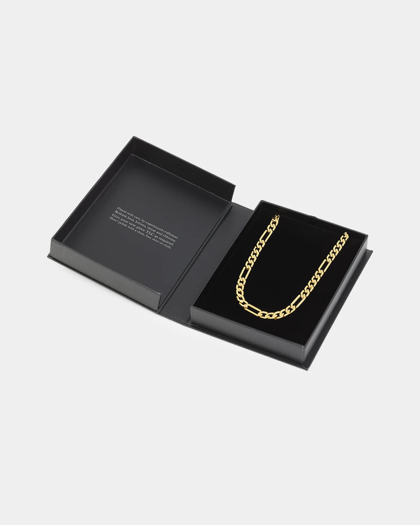 NXS Sharp Cut Figaro Chain Gold - Image 8