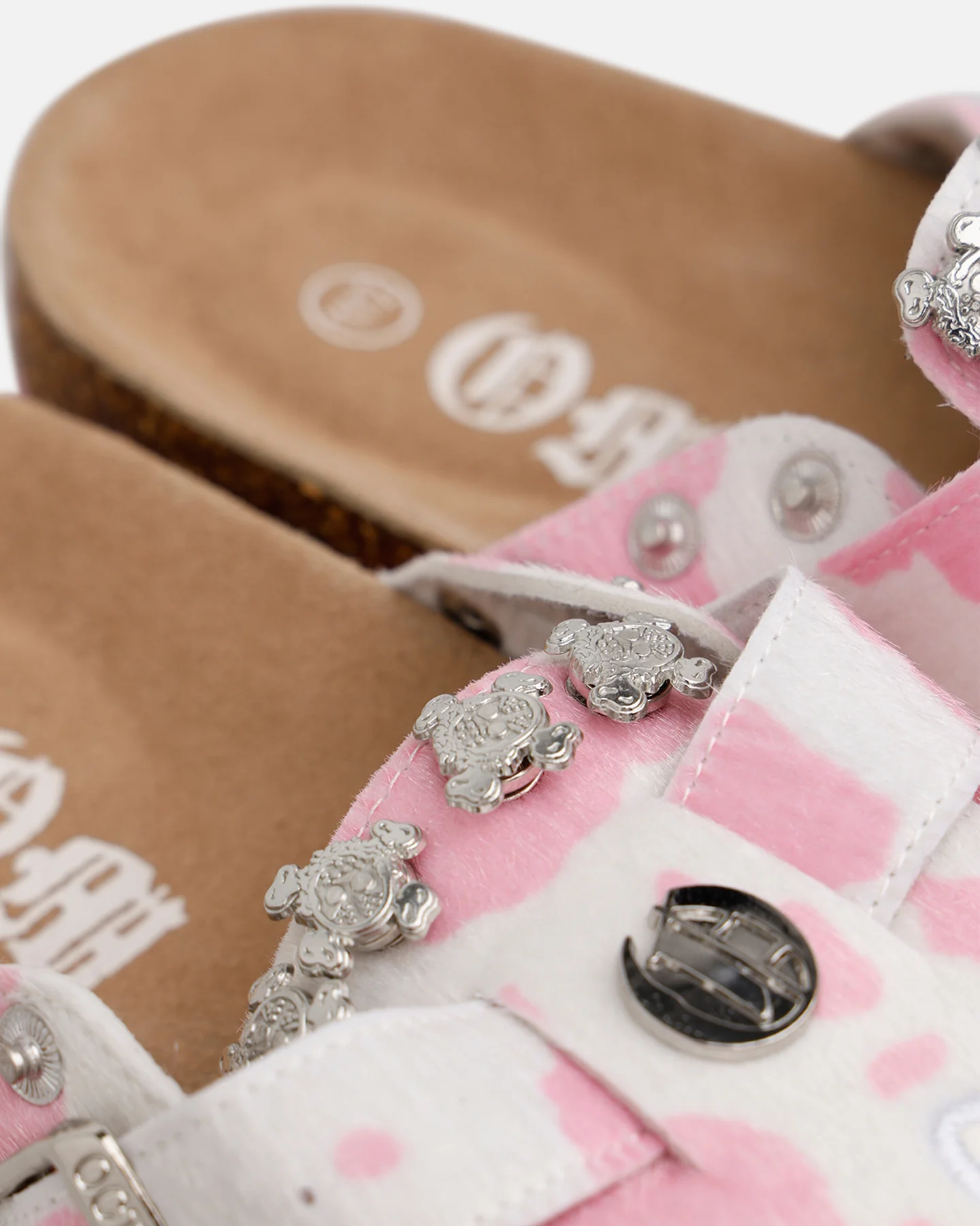 Octavious Marks Cow Fur Clogs Pink - Image 13