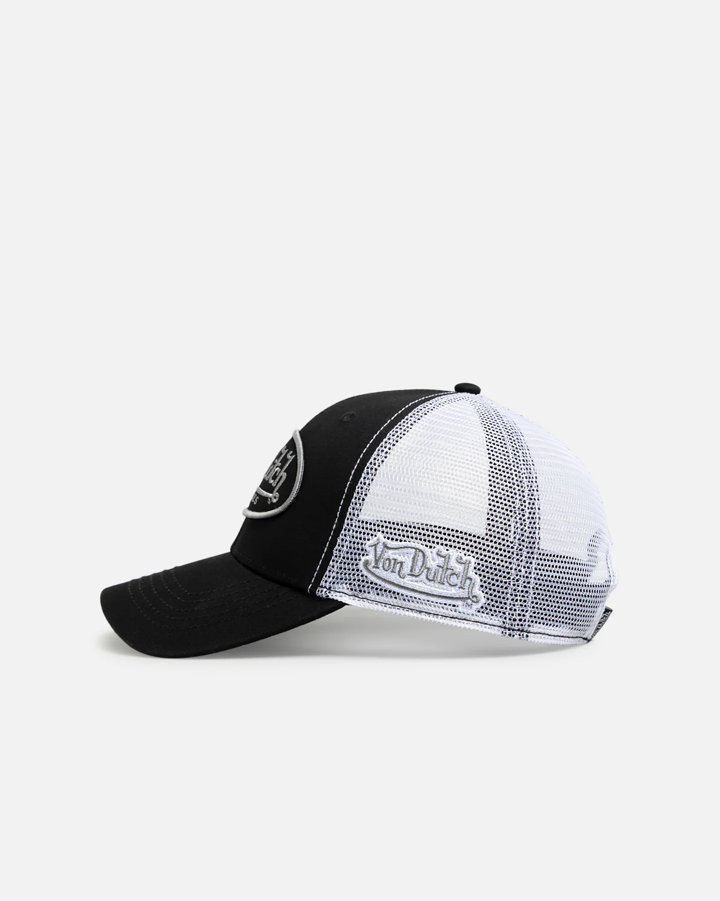 Von Dutch Originals Trucker Snapback Black/White - Image 4