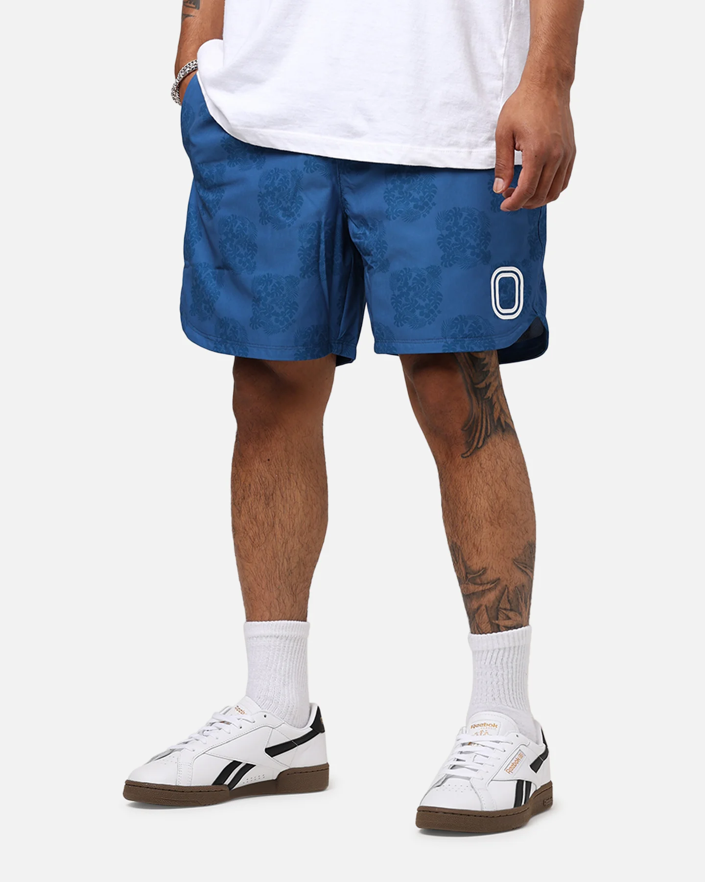 Overtime Damask Woven Short Indigo - Image 4