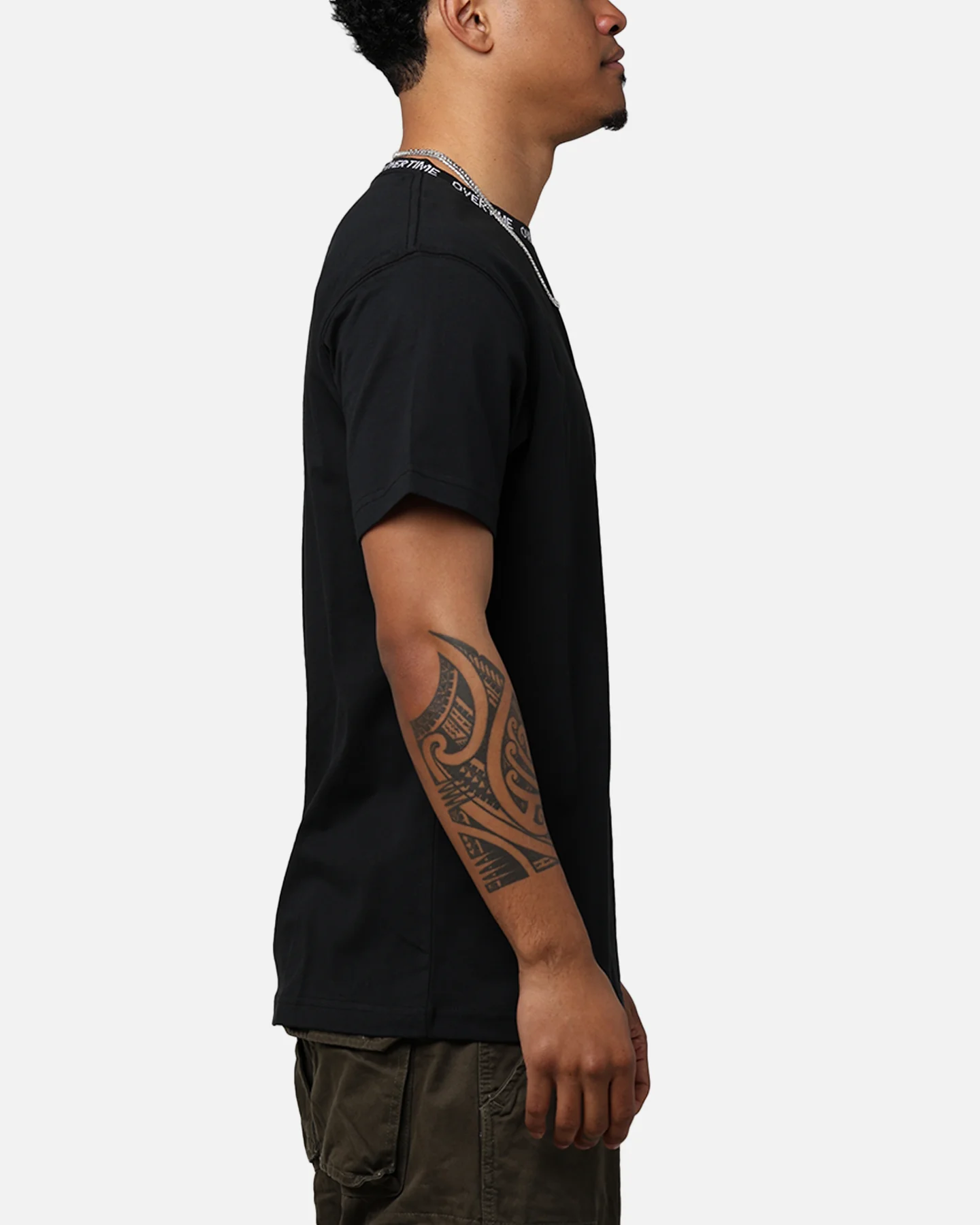 Overtime Rib T-Shirt Black - Image 5