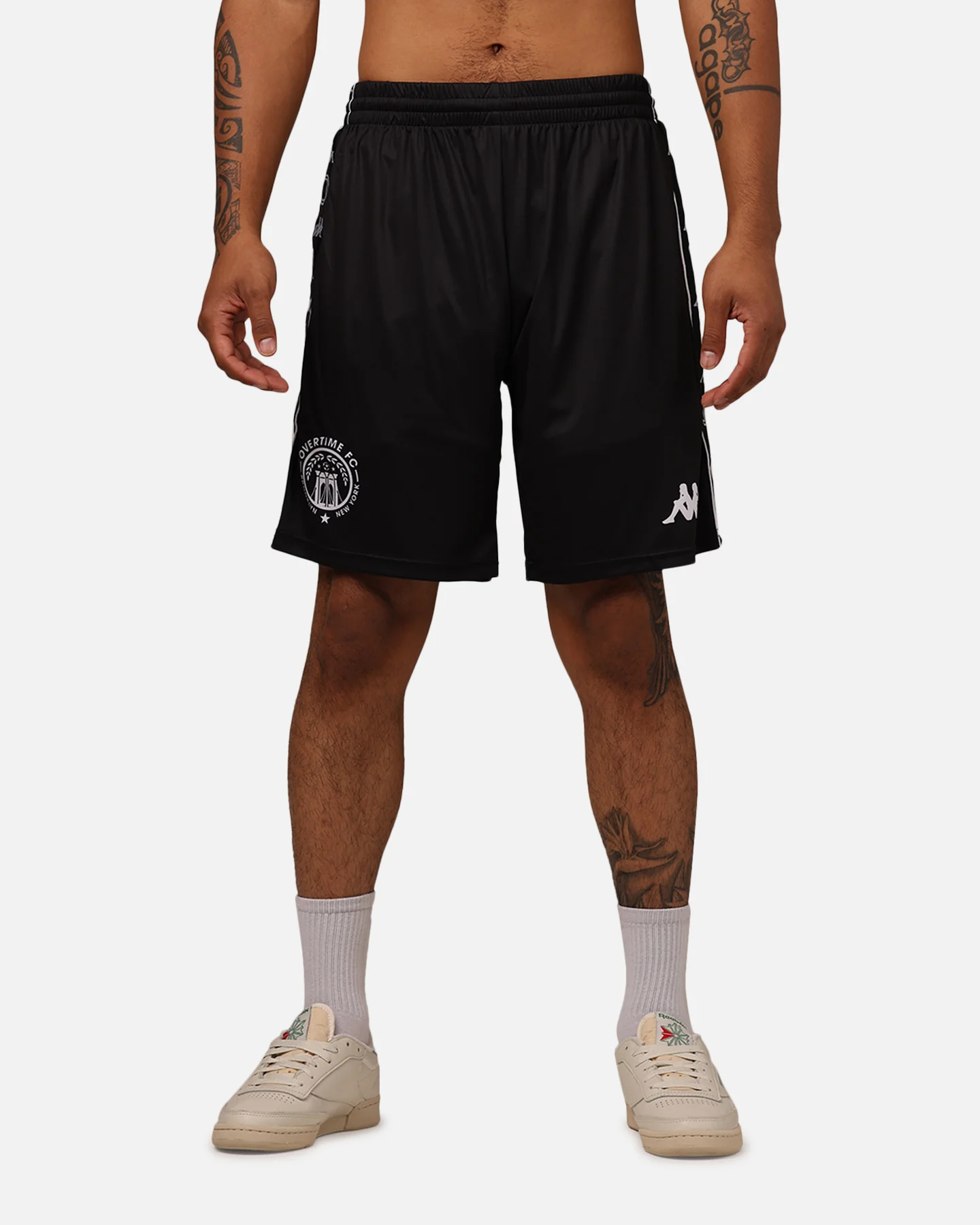 Overtime X Kappa Brooklyn Shorts Black - Image 6
