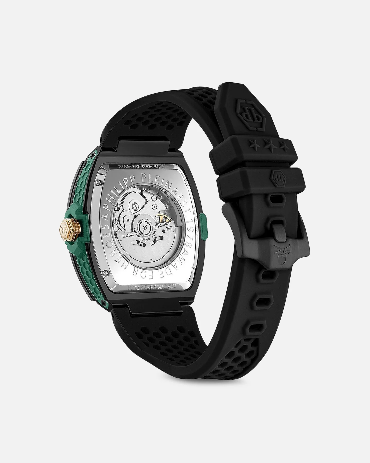 Philipp Plein The Skeleton Auto Watch Black - Image 5