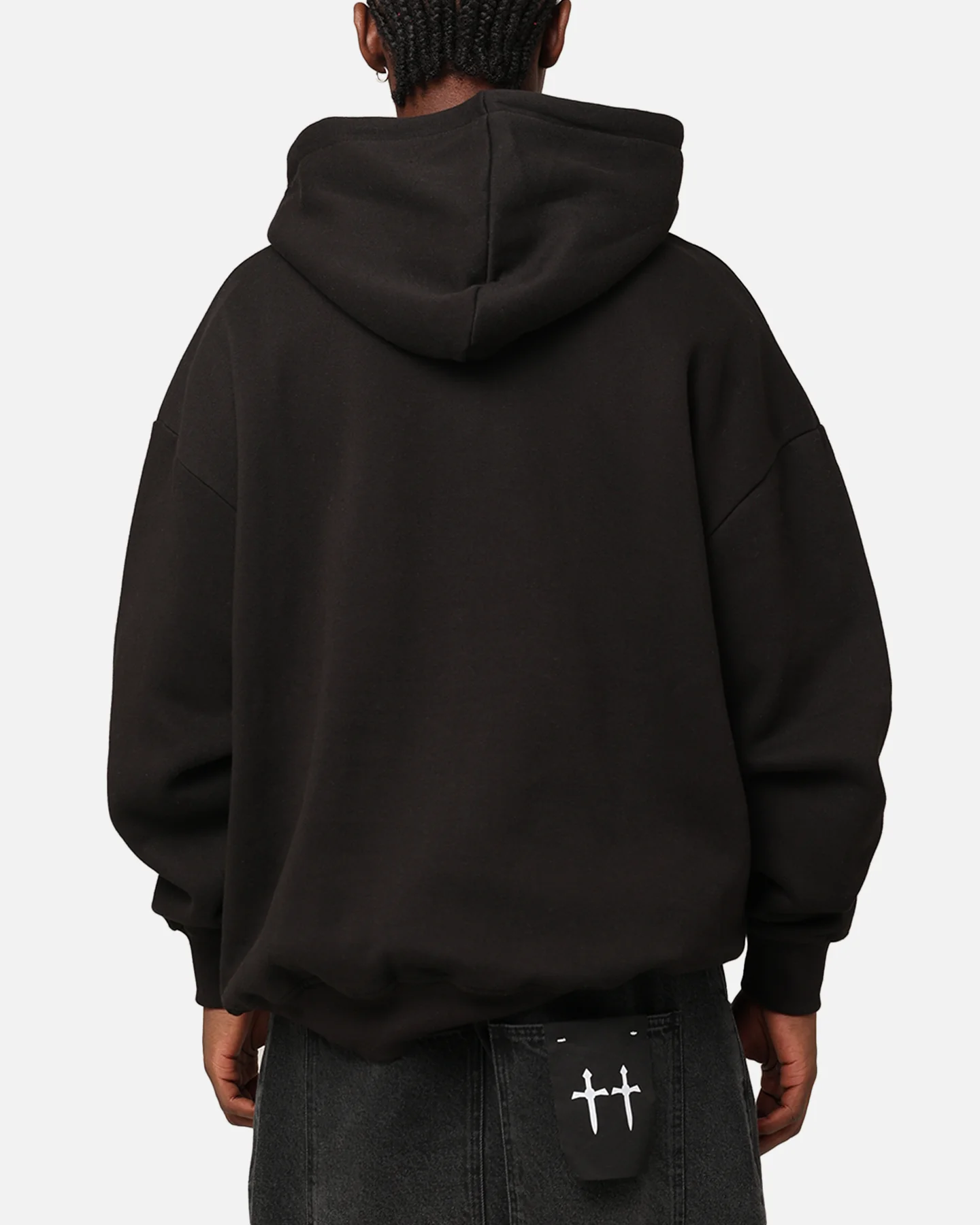 Playboy Bunny Basics Oversized Hoodie Black - Image 3